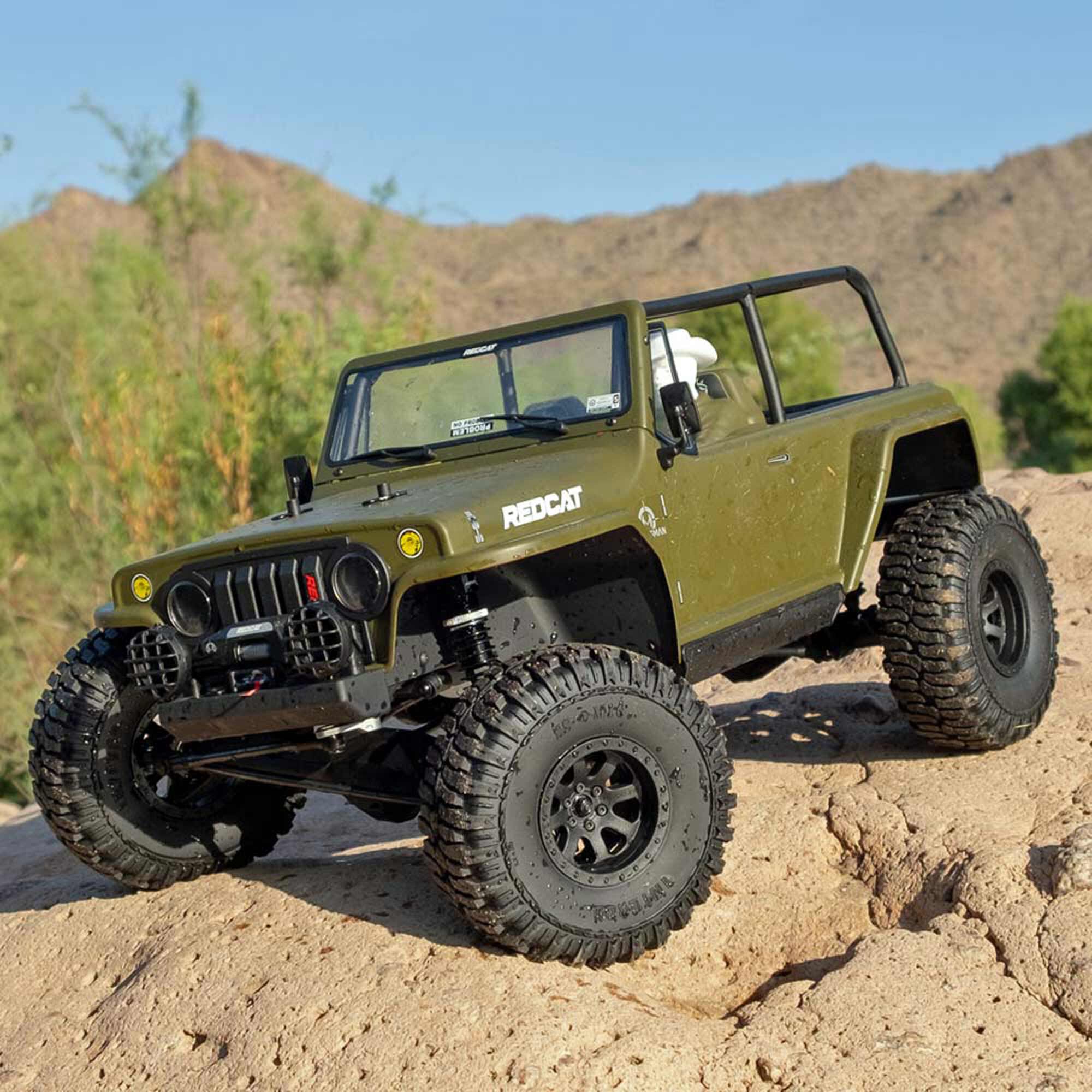 Redcat Racing 1/8 TC8 Marskman Brushed 4X4 Crawler RTR, Olive