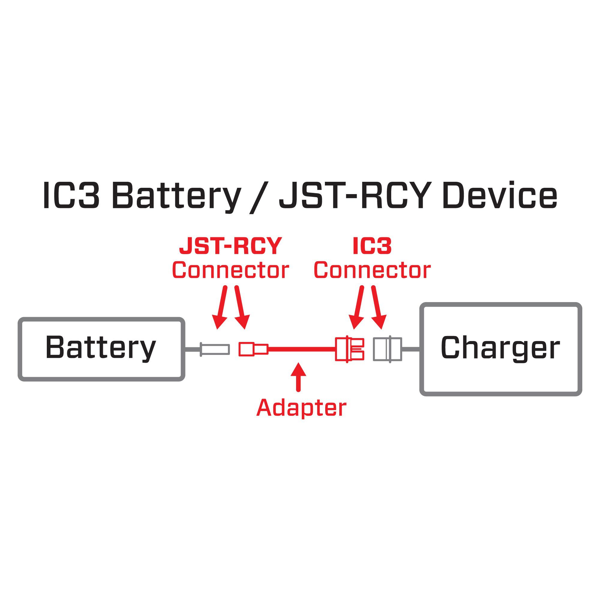 Spektrum Accessories Adapter: IC3 Battery / JST-RCY Device
