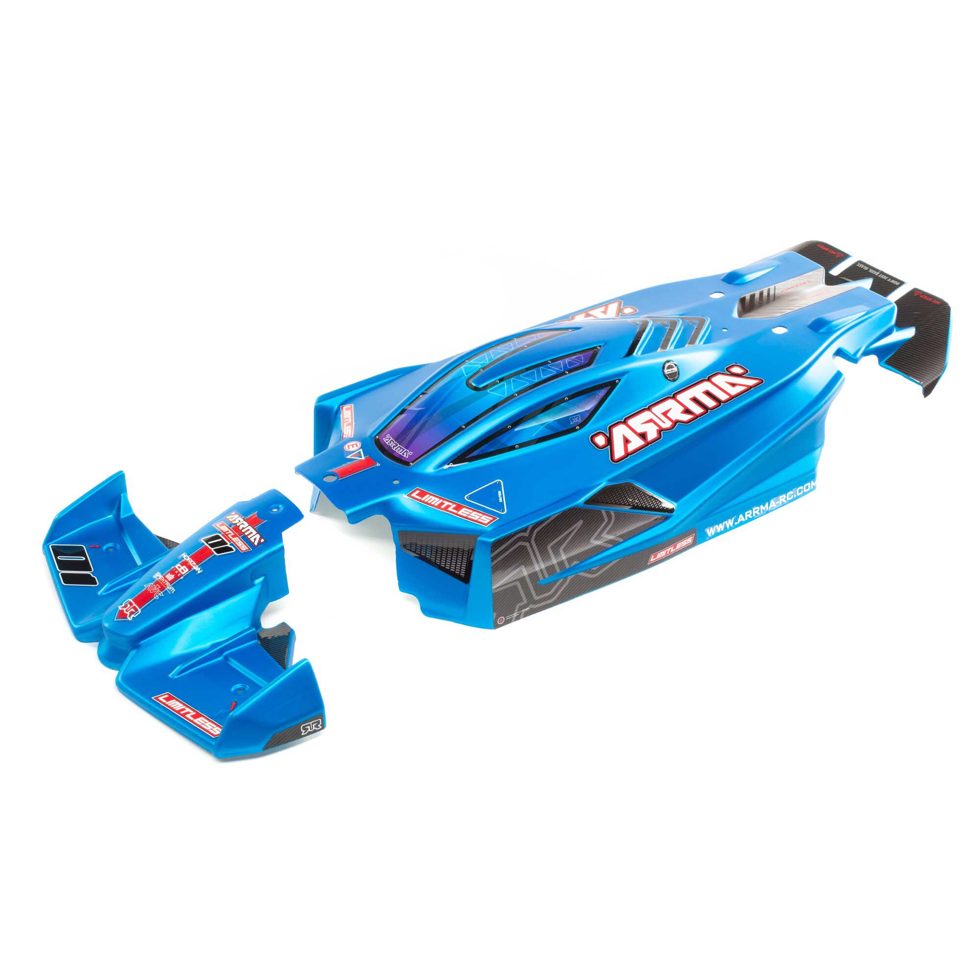 ARRMA 1/7 Painted Body, Matte Blue: LIMITLESS 6S BLX