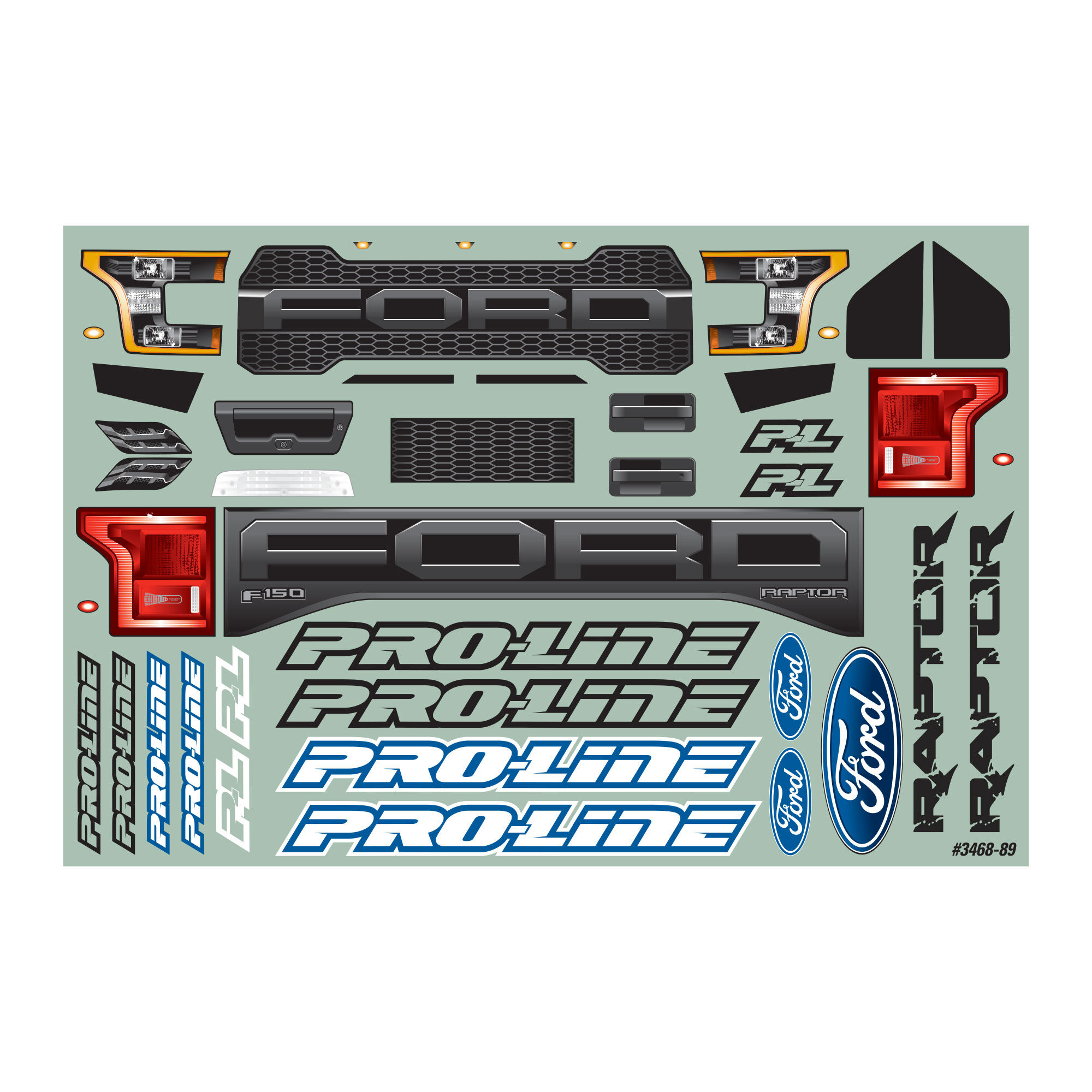 Pro-Line Racing 1/8 2017 Ford F-150 Raptor Clear Body: Monster Truck