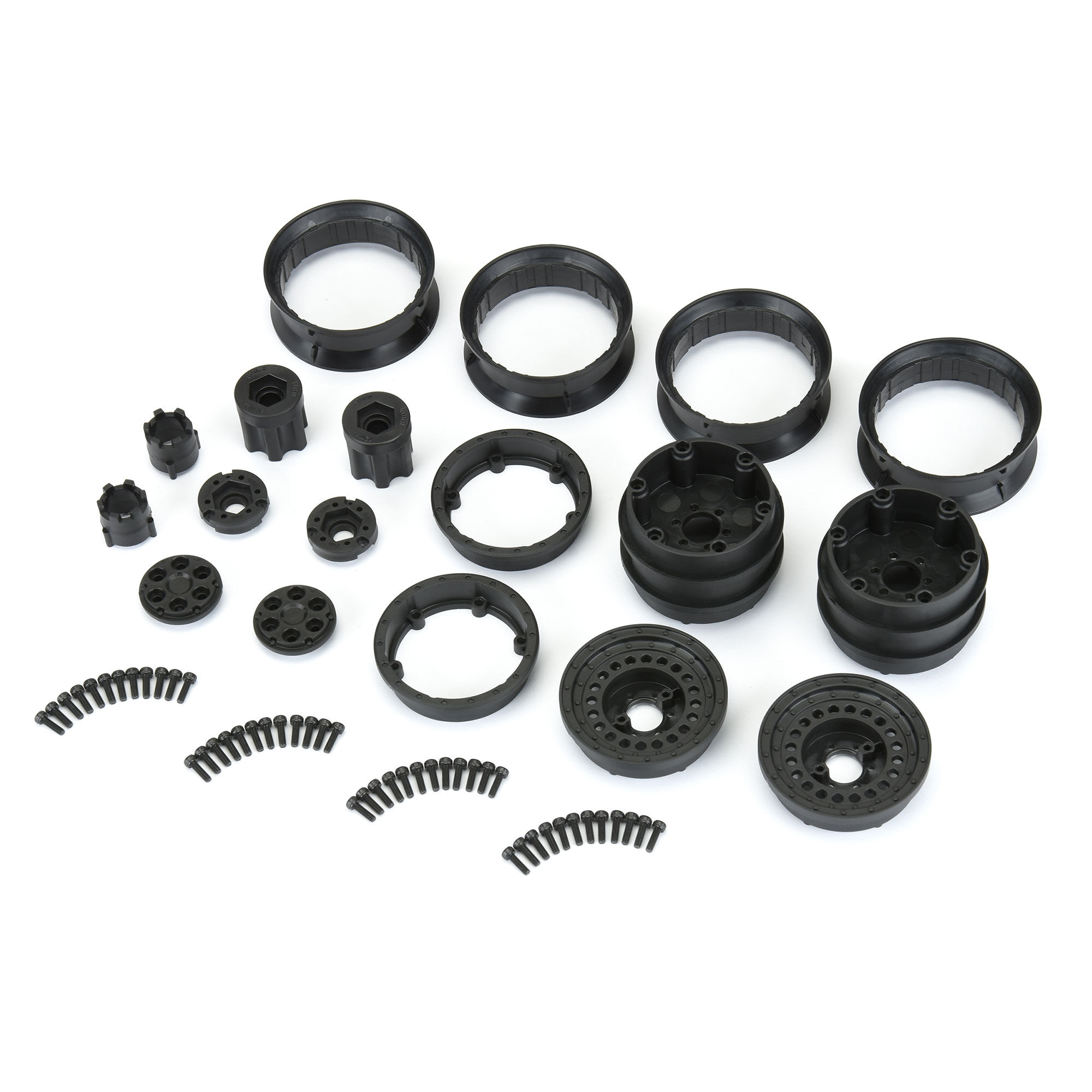 Pro-Line Racing 1/10 Carbine Front/Rear 1.9" 12mm Rock Crawler Wheels (2) Black