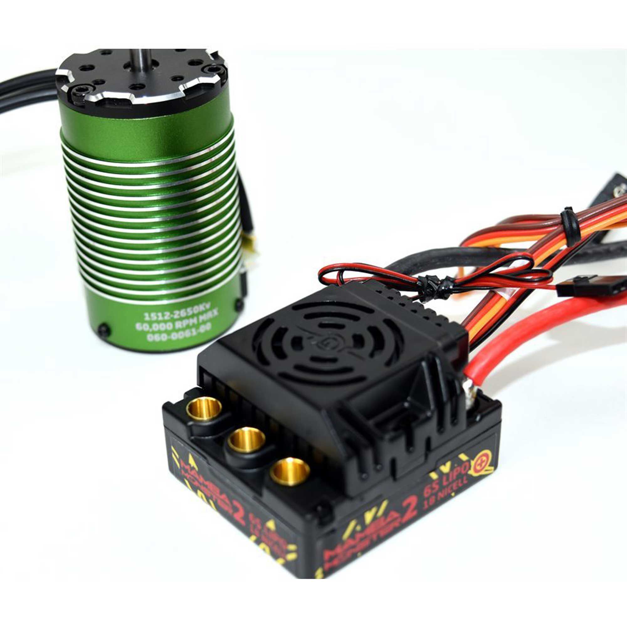 Castle Creations Mamba Monster 2 Waterproof Electronic Speed Control w/ 1512-2650KV V2 Sensored Motor
