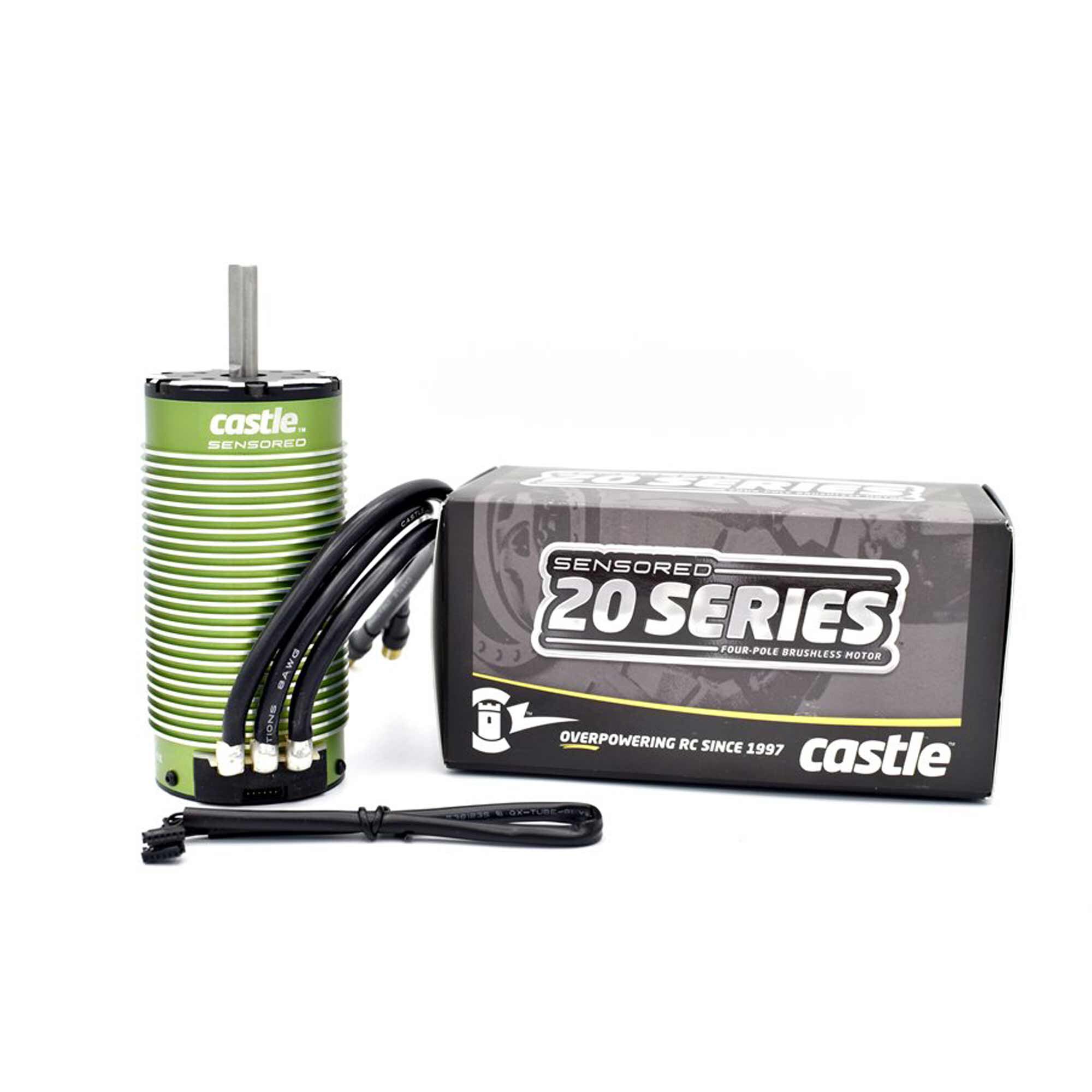 Castle Creations 4-Pole Sensored Brushless Motor, 2028-1700Kv