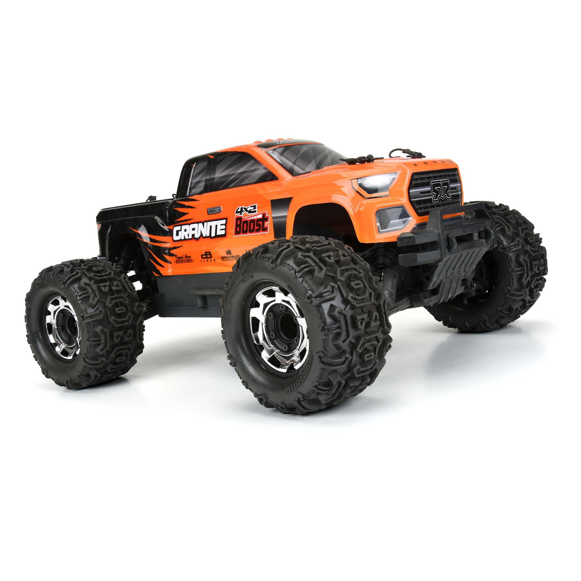 Duratrax Clip-Lock Wheel Face Mirror Chrome for Ripper 2.8" Wheel (2)