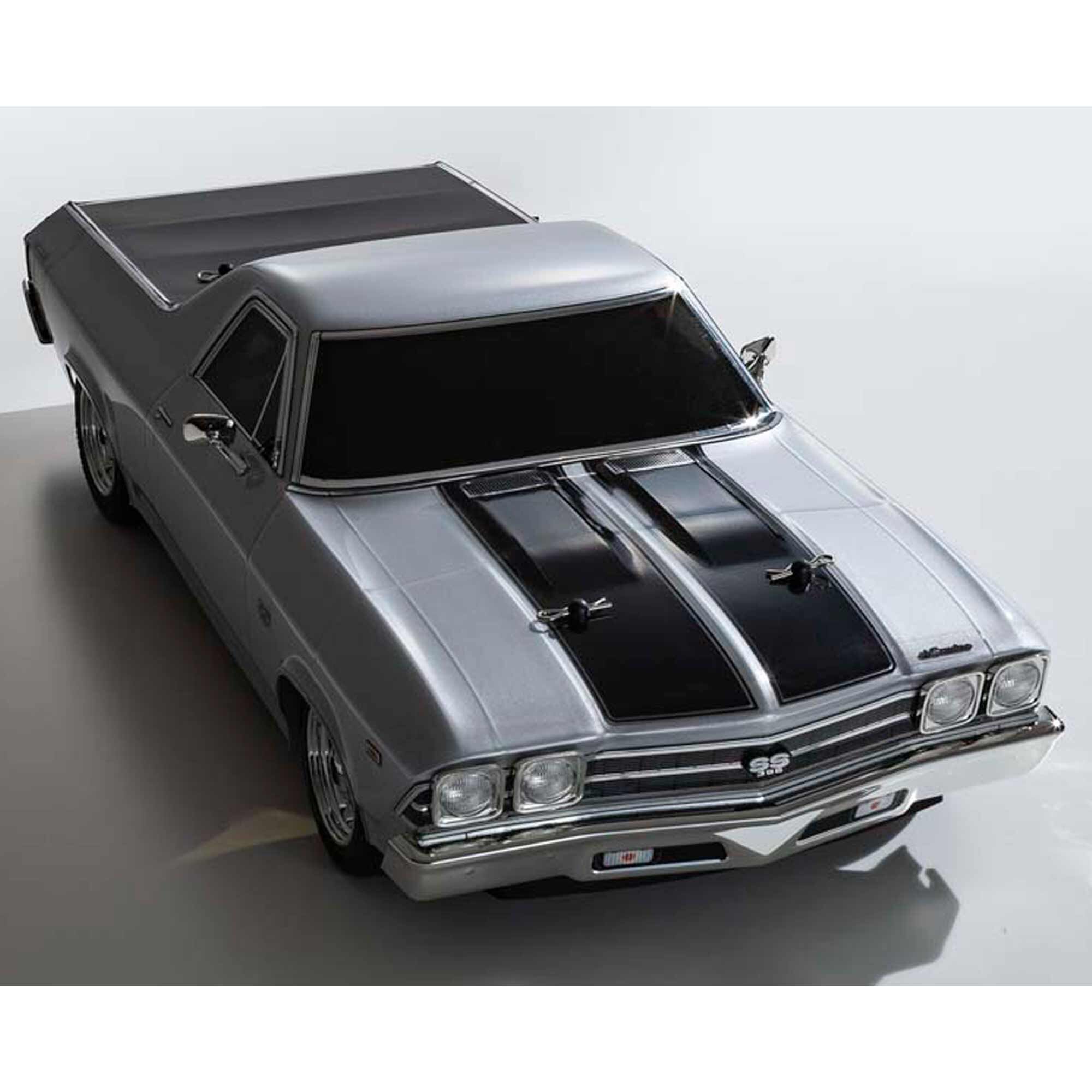 Kyosho 1/10 1969 Chevy El Camino Fazer Mk2 FZ02L Brushed 4x4 On-Road Touring RTR, Cortez Silver