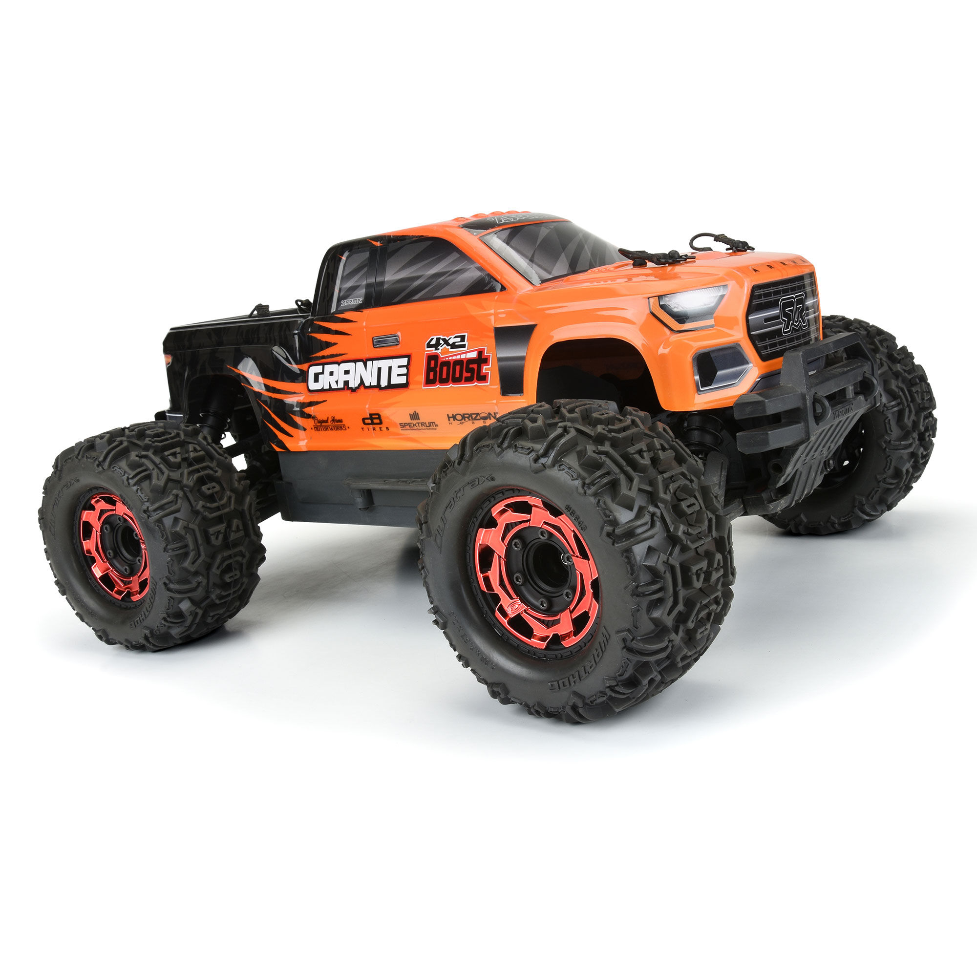 Duratrax Clip-Lock Wheel Face Red Chrome for Ripper 2.8" Wheel (2)