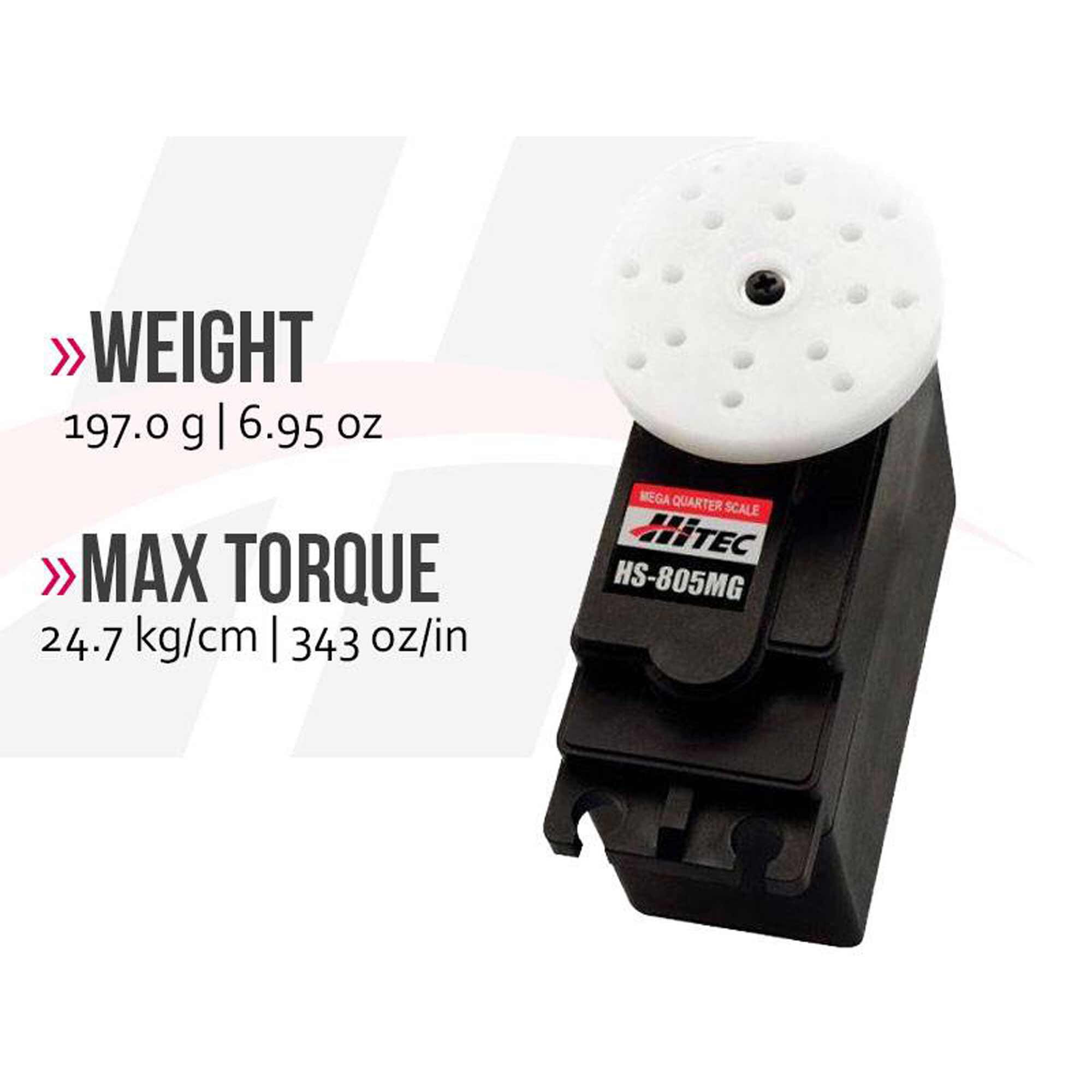 Hitec RCD Inc. HS-805MG Giant Scale Analog Metal Gear Servo