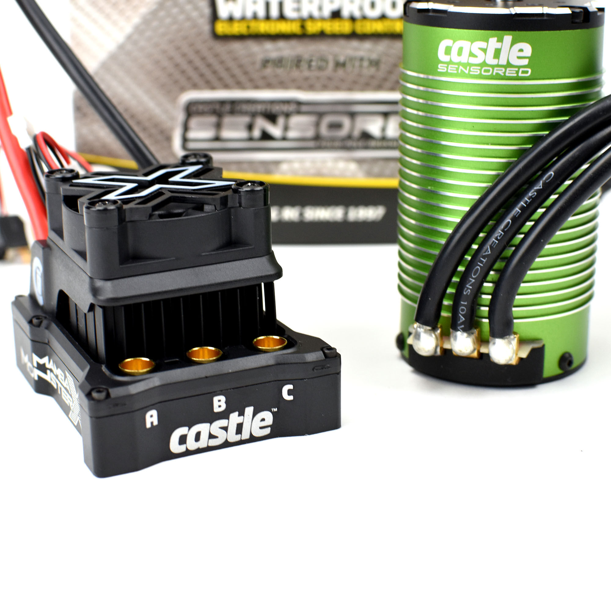 Castle Creations 1/6 Mamba Monster X Brushless ESC / 1717-1260Kv Sensored Motor Combo
