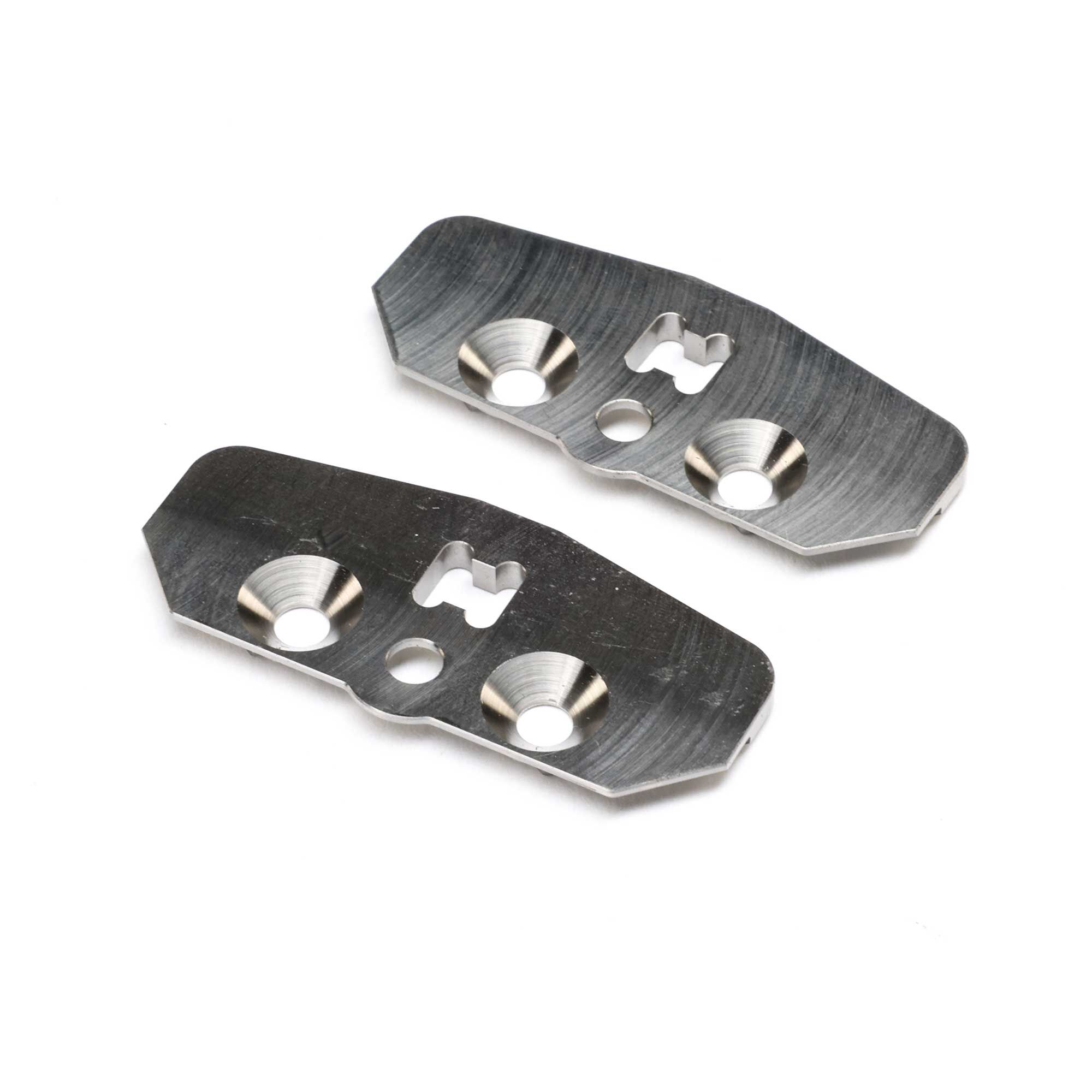 Team Losi Racing Skid Plate, Adjustable Chassis, STD, Titanium (2): 8X 2.0