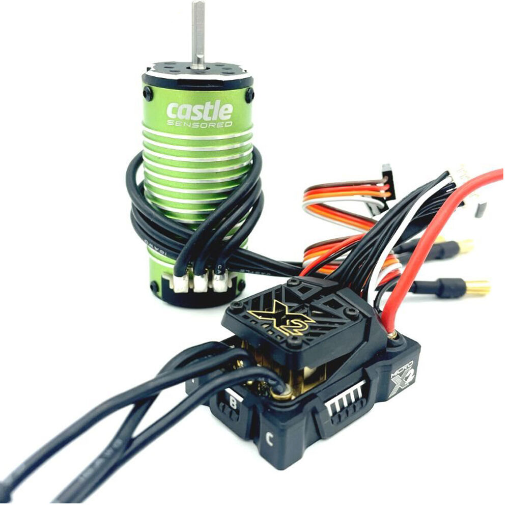 Castle Creations MAMBA MICRO X2,16.8V, WP Sensored ESC & 1010-4400Kv Motor Combo