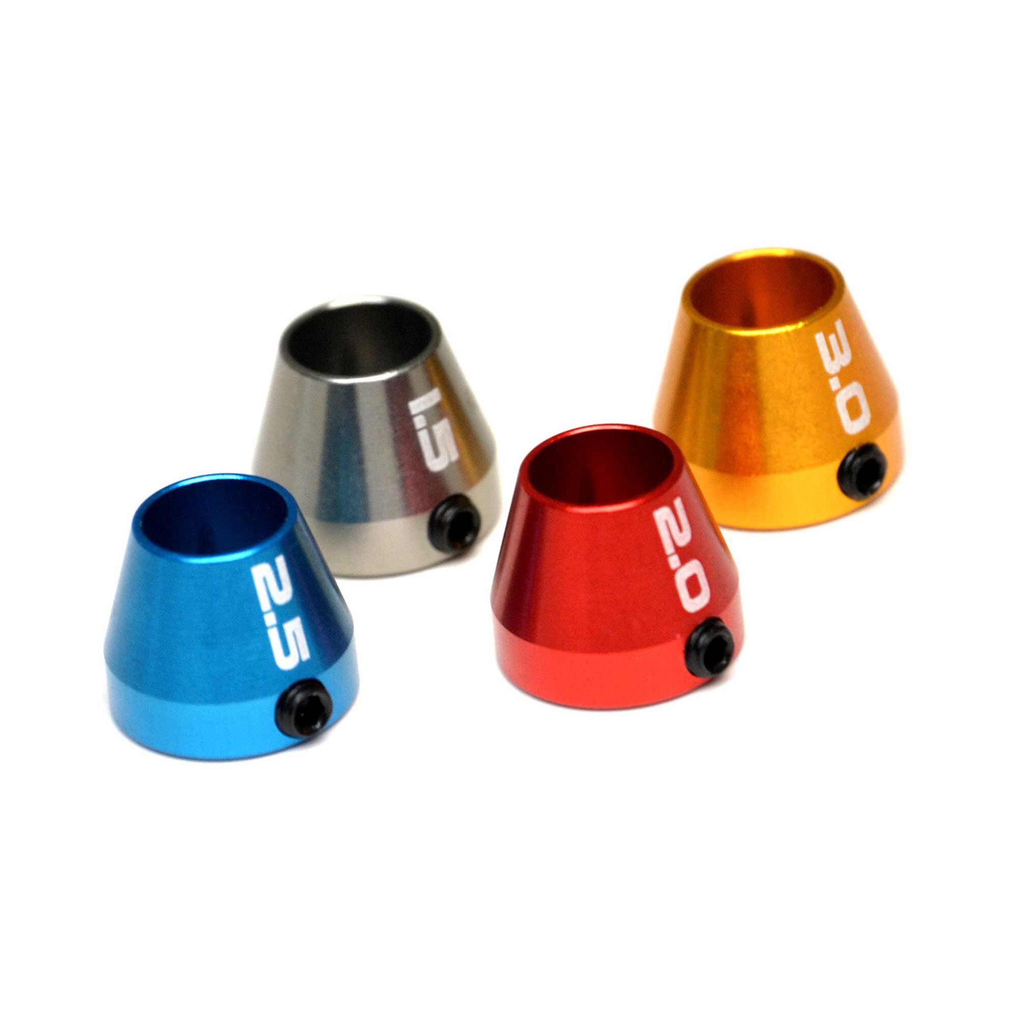 EXOTEK RACING LLC Mip Hex Id Collar Set, Metric 1.5mm, 2.0mm, 2.5mm, 3.0mm