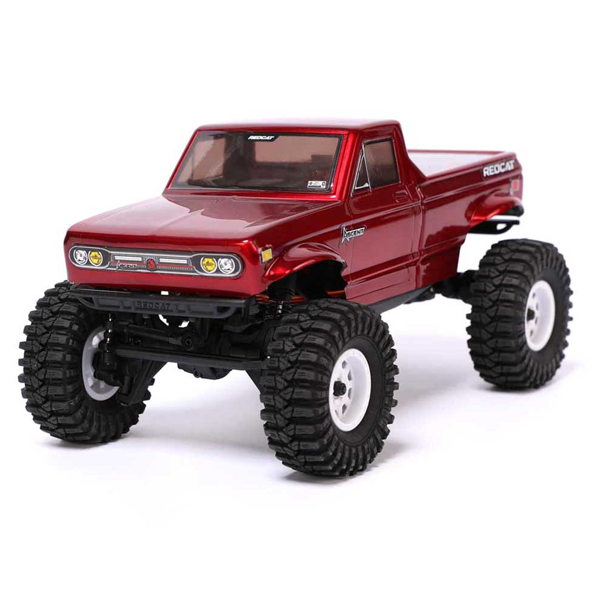 Redcat Racing 1/18 Ascent-18 4x4 Brushed Electric Rock Crawler RTR, Red