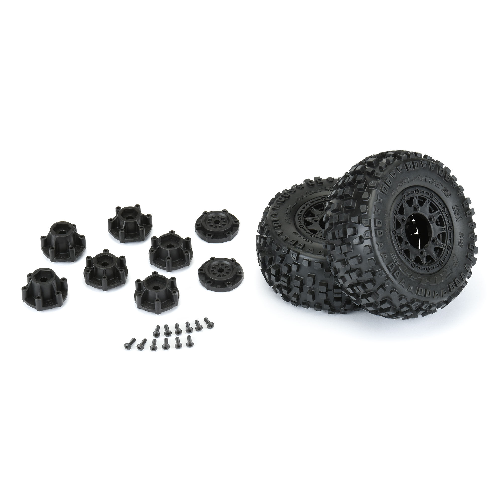 Pro-Line Racing 1/10 Badlands Front/Rear 2.2"/3.0" SC Mounted 12mm Black Raid (2)