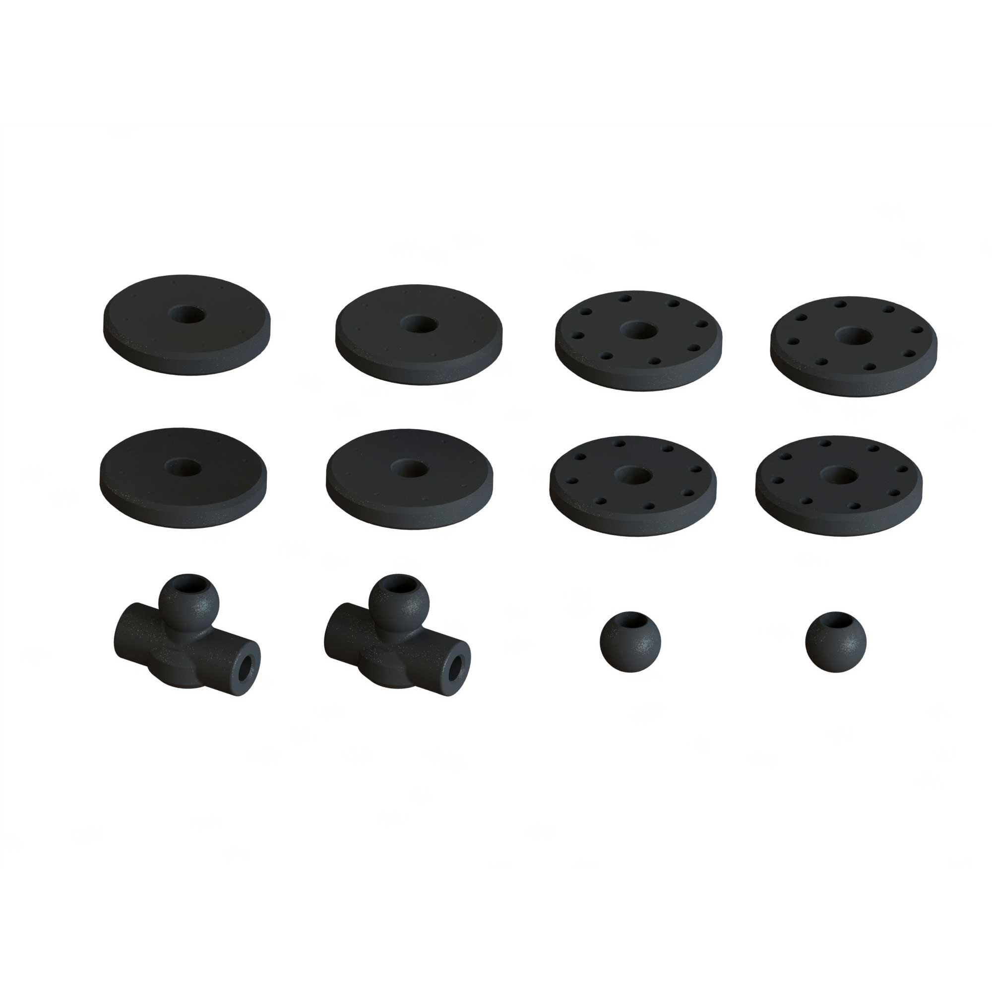 ARRMA Shock Set, 16mm Bore, 124mm Length, 2000cSt Oil