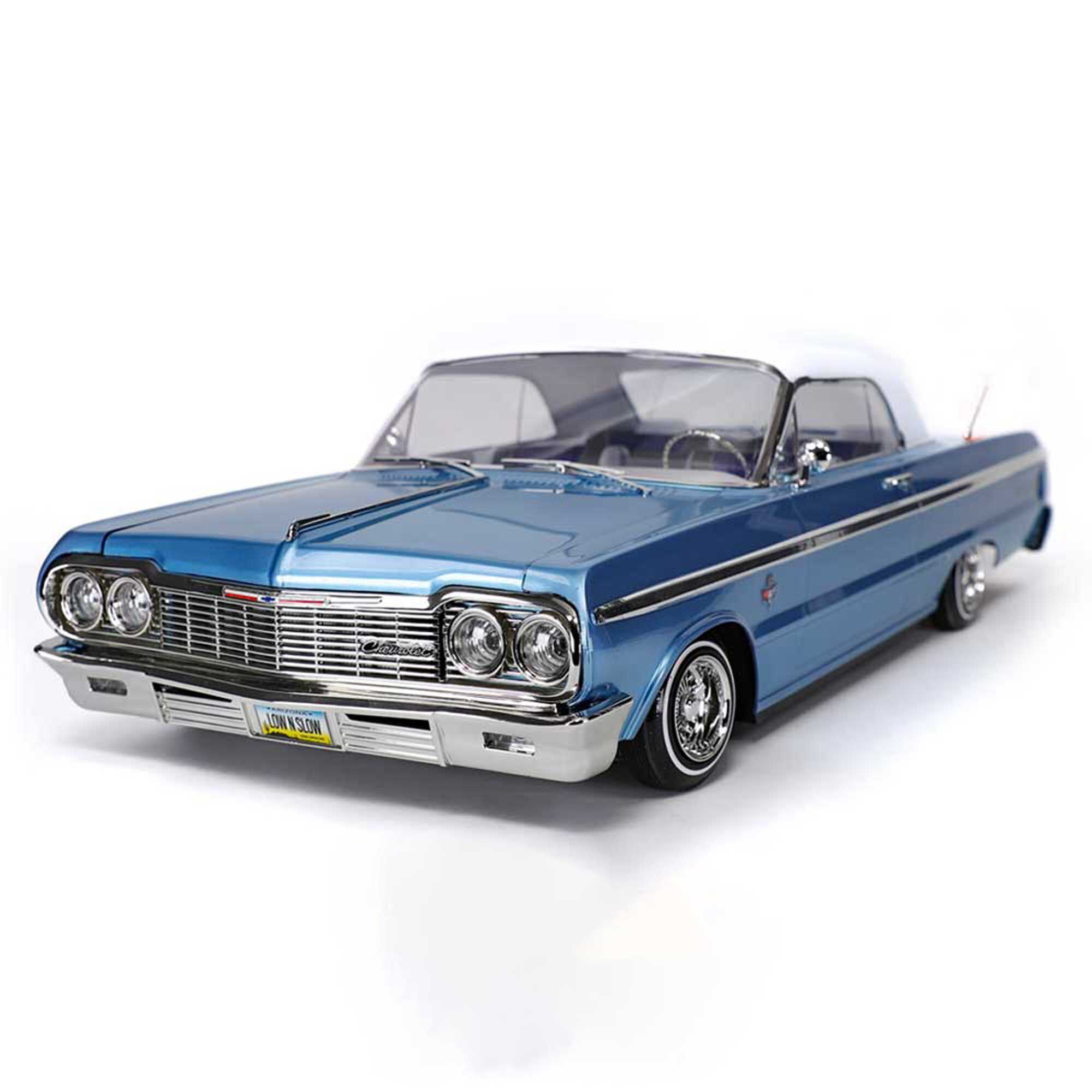 Redcat Racing 1/10 SixtyFour Chevrolet Impala Hopping Lowrider, Blue/White