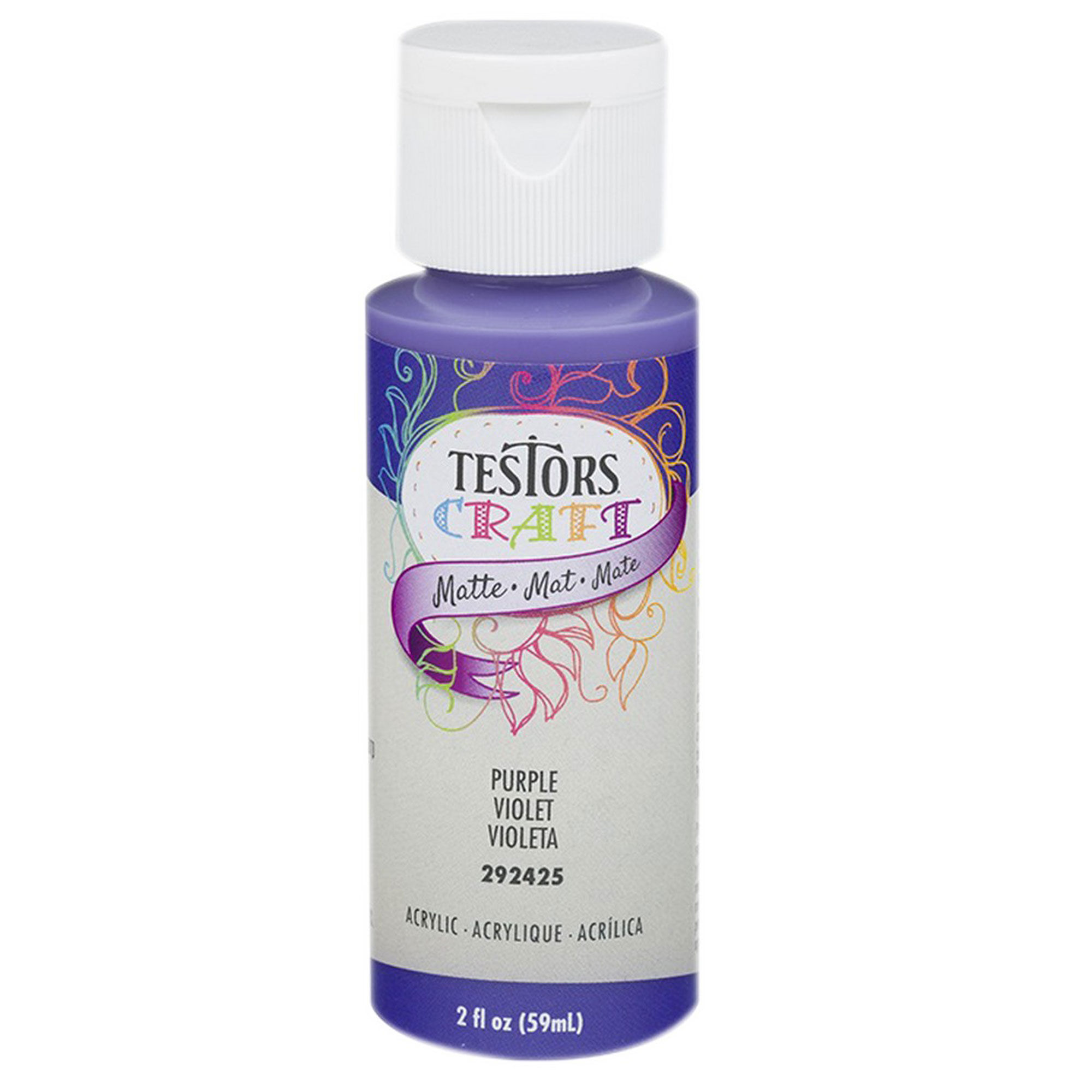 Testor Corp. Testors 2oz Acrylic Craft Paint, Satin Purple