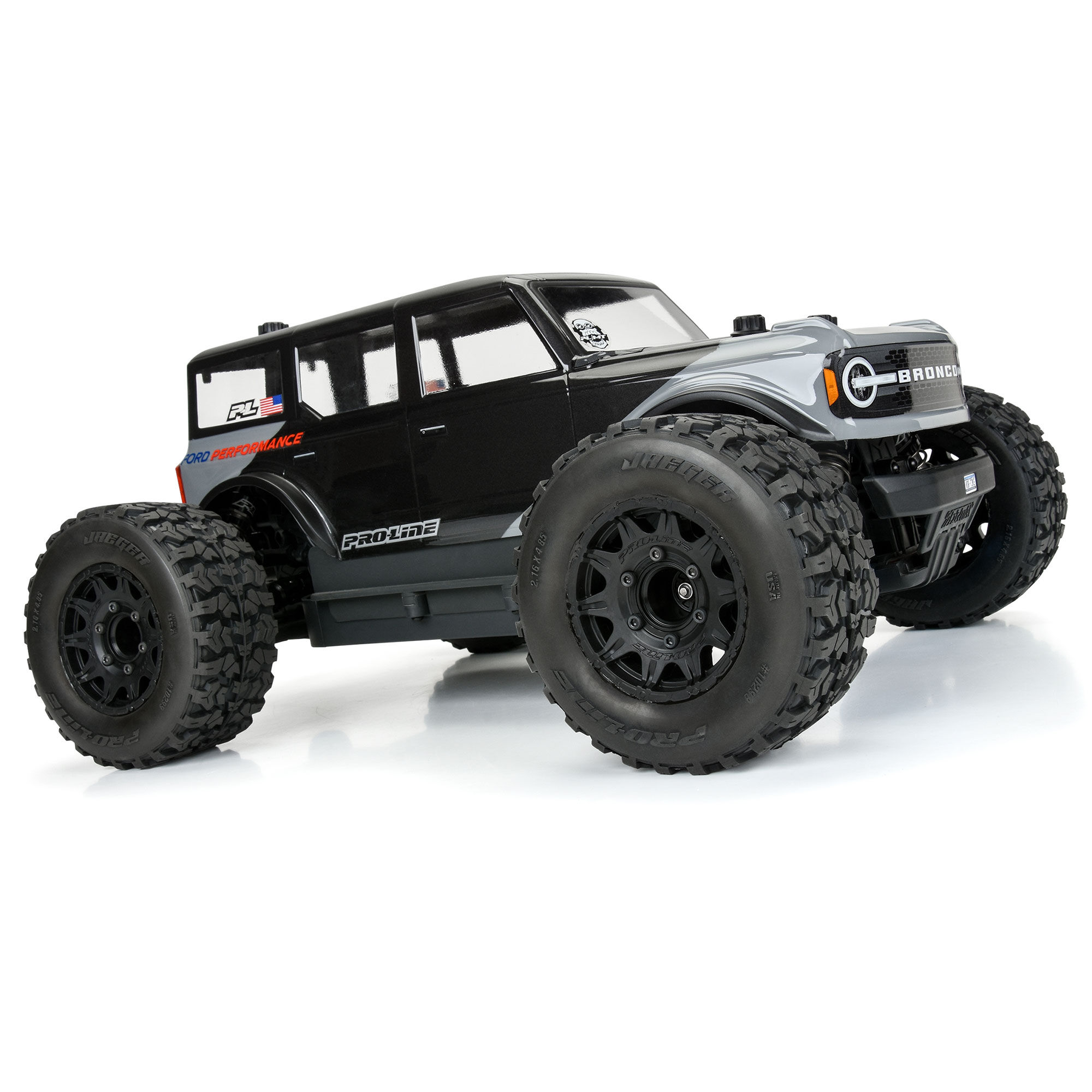 Pro-Line Racing 1/10 Jaeger HP BELTED F/R 2.8" MT Tires MTD 12mm/14mm Black Raid (2)