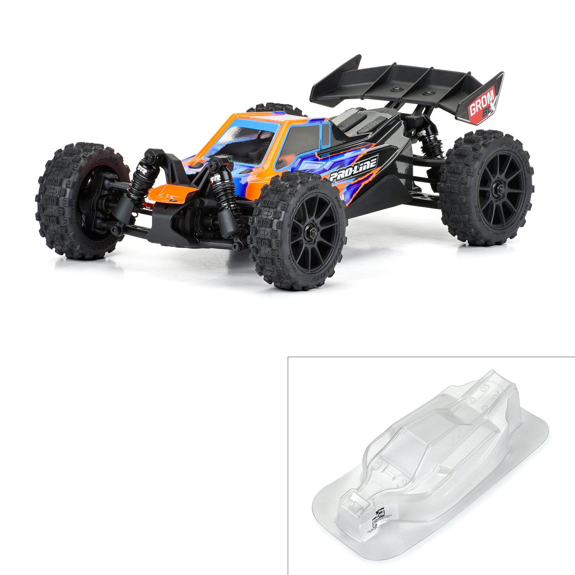 Pro-Line Racing 1/14 Axis Clear Body: Typhon GROM