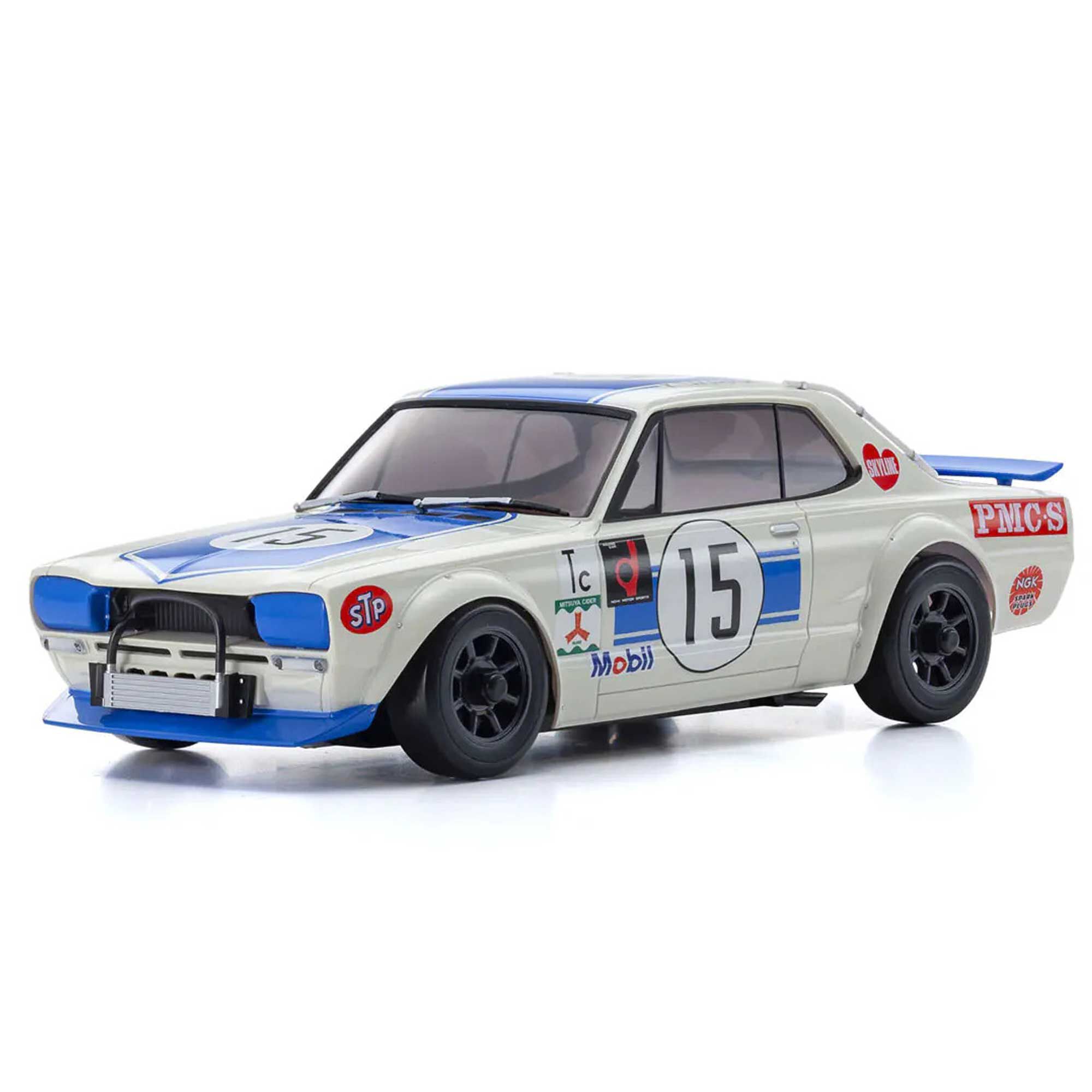 Kyosho 1/28 1972 Nissan Skyline GT-R MINI-Z AWD RTR, Blue
