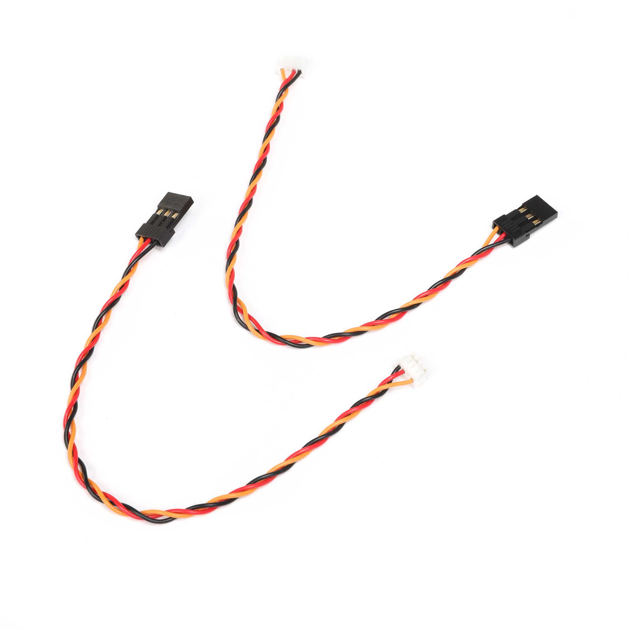 Spektrum Sky Remote ID 6" SRXL2 JST to Male Servo Adapter (2pc)