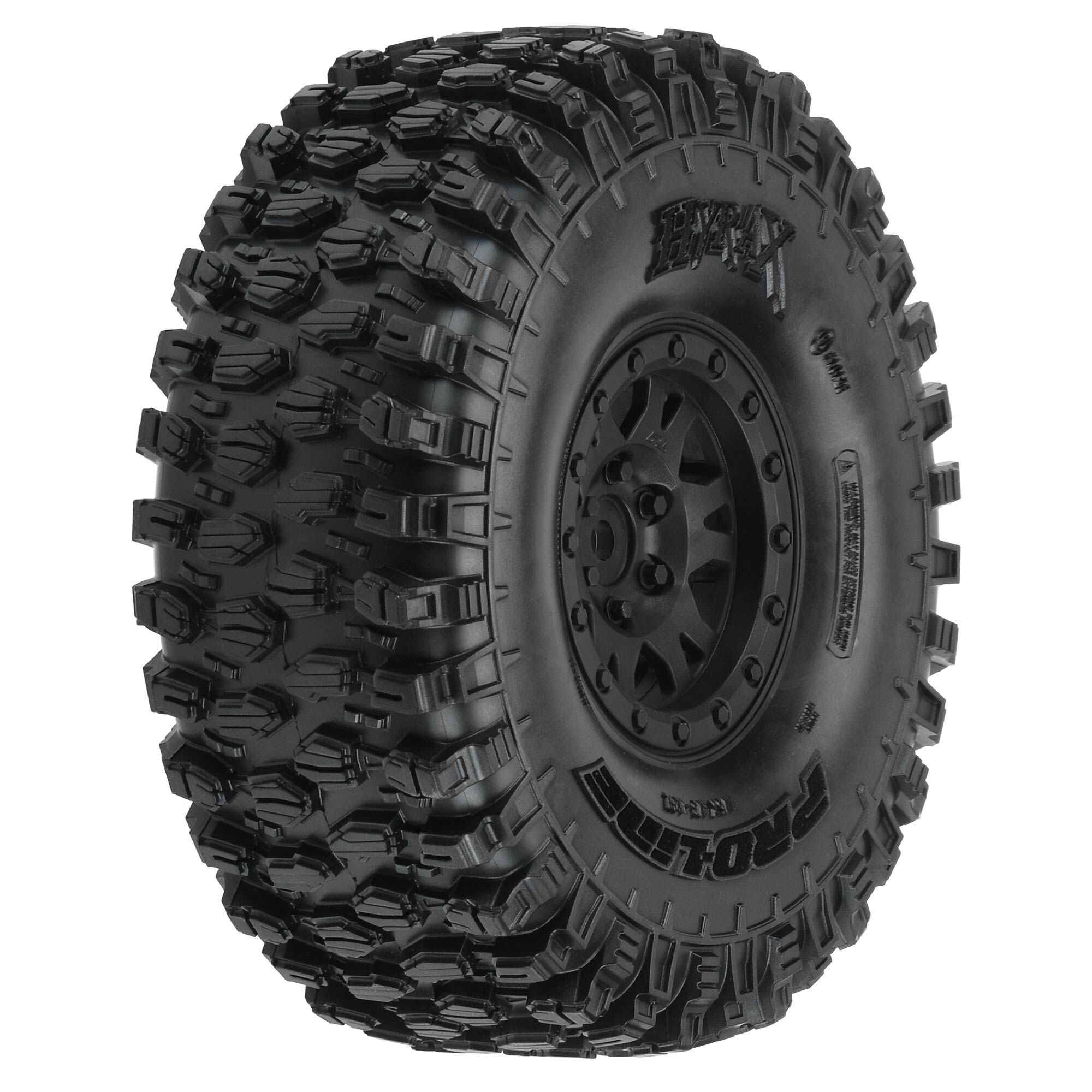 Pro-Line Racing 1/10 Hyrax G8 F/R 1.9" Crawler Tires Mounted 12mm Black Impulse (2)