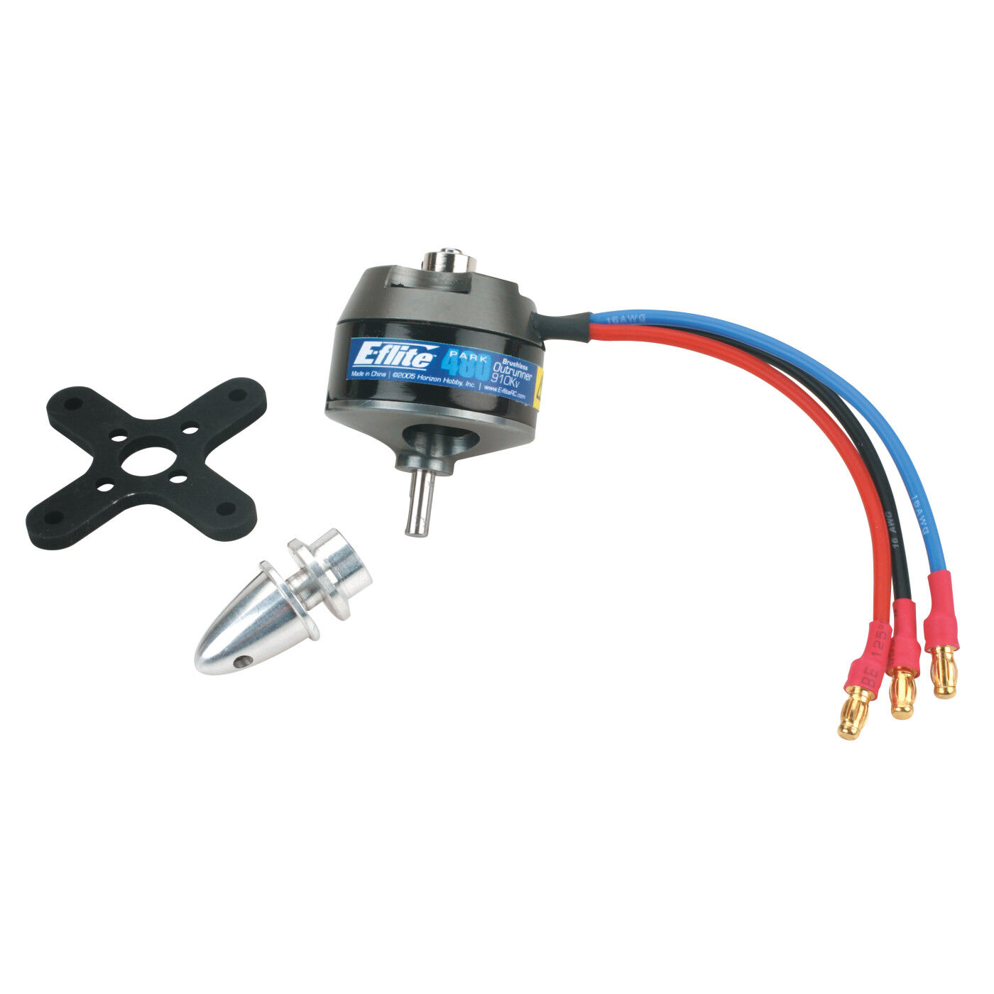 E-flite Park 480 Brushless Outrunner Motor, 910Kv: 3.5mm Bullet