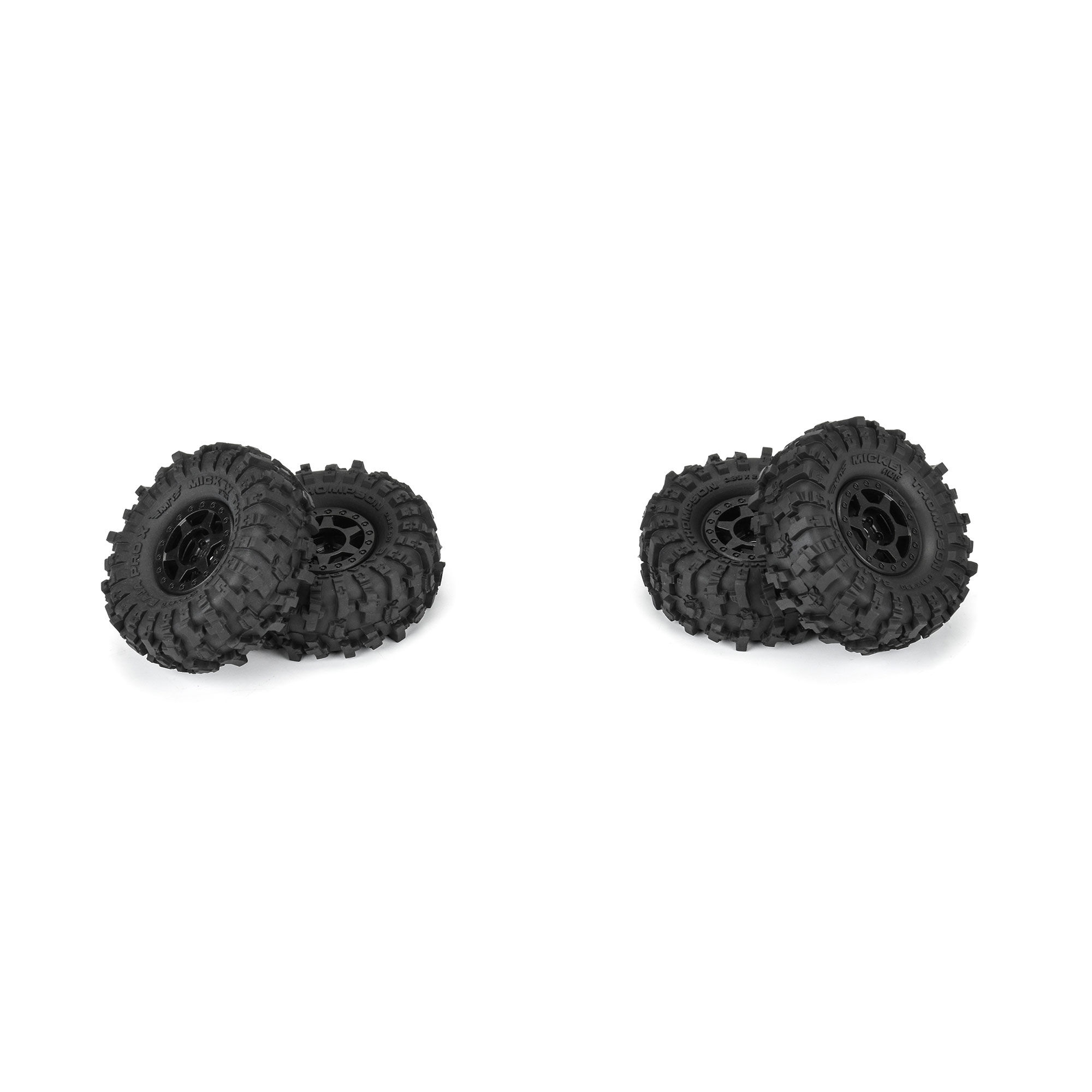 Pro-Line Racing 1/24 Mickey Thompson Baja Pro X F/R 1.0" MTD 7mm Black Holcomb (4)