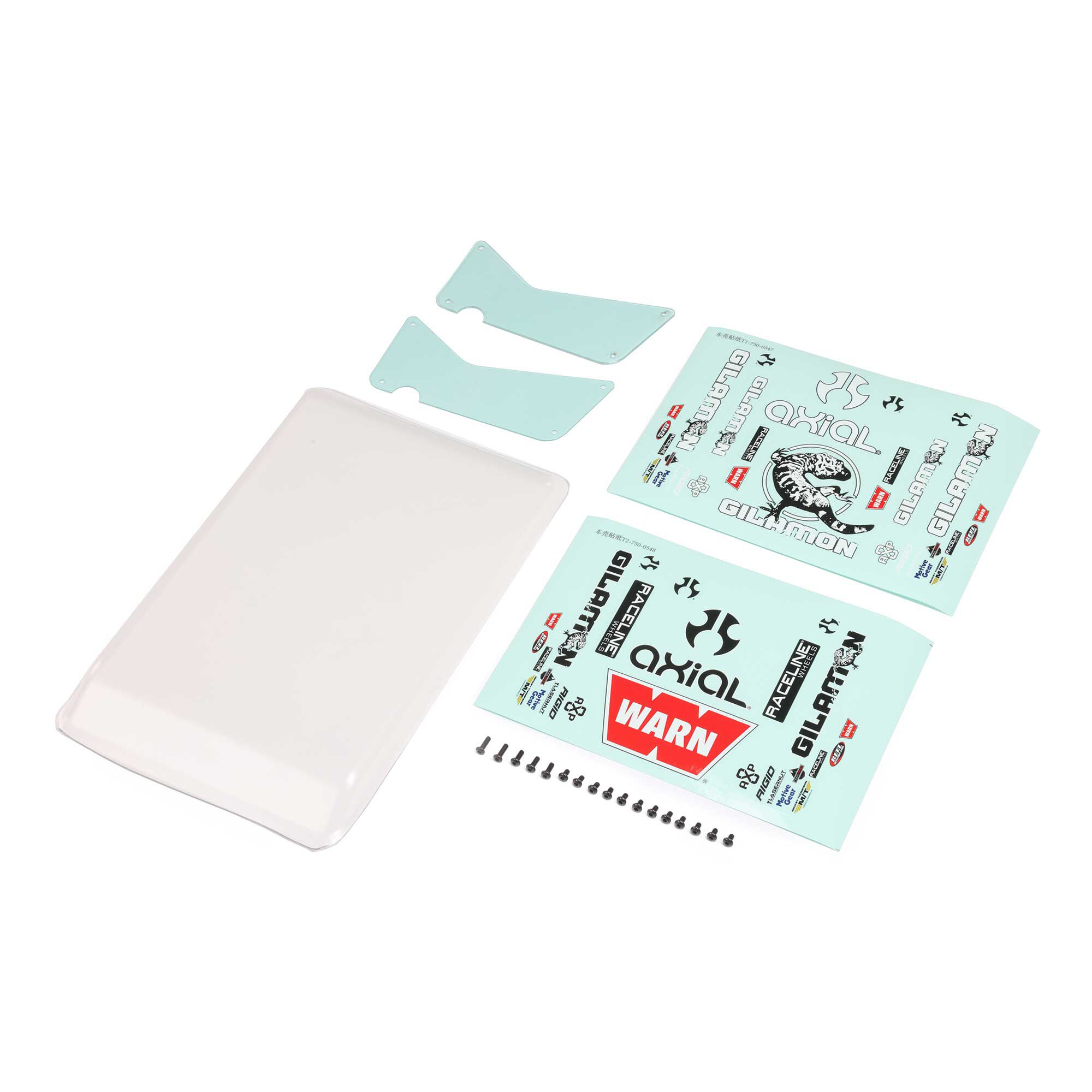 Axial Body Panel Set, Clear: Gilamon AXP8