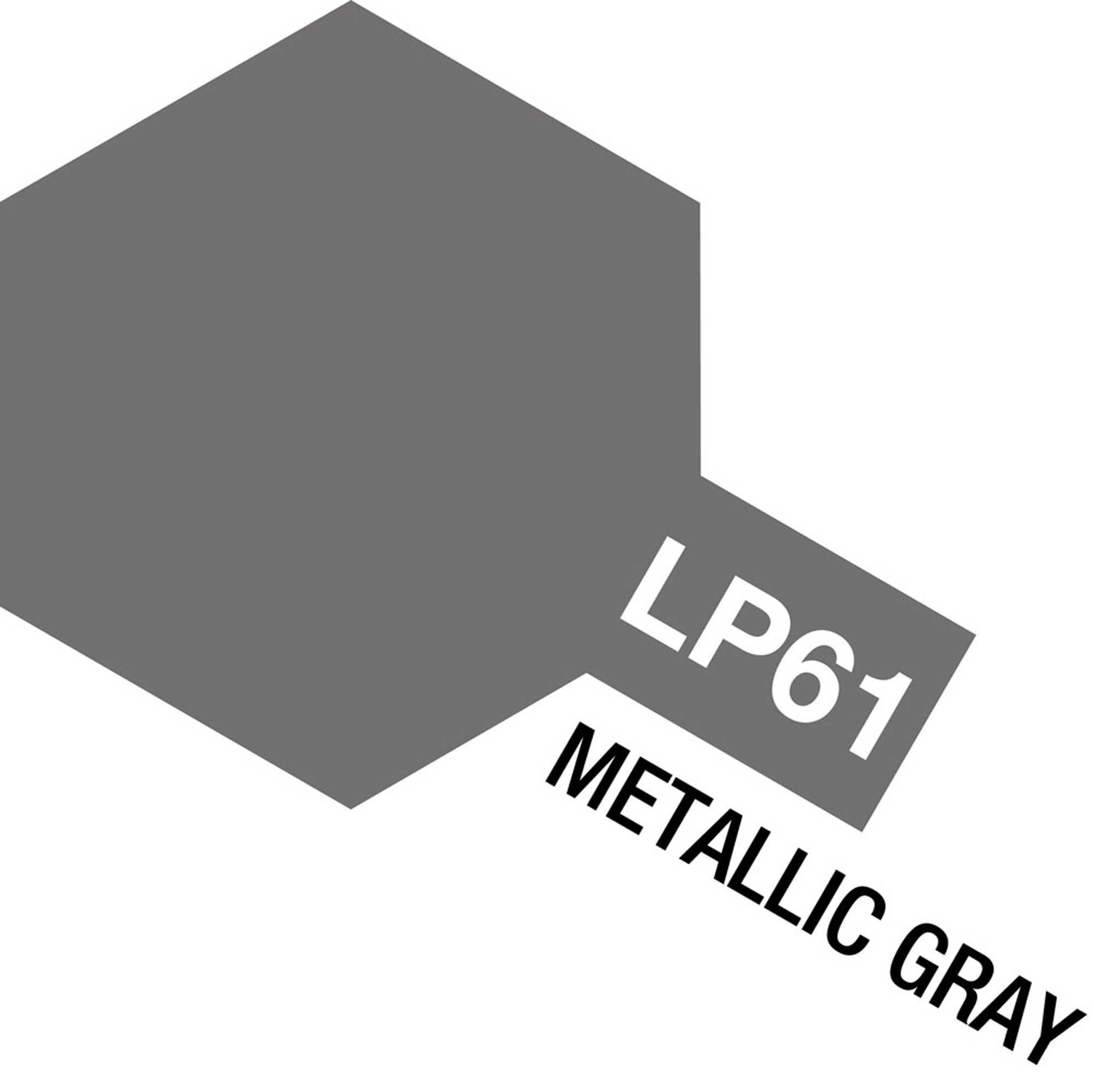 Tamiya Lacquer Paint, LP-61 Metallic Gray, 10 mL