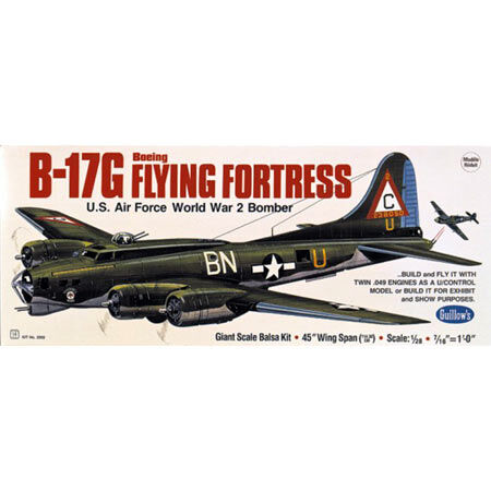 Guillow Boeing B-17G Flying Fortress, 45.5"