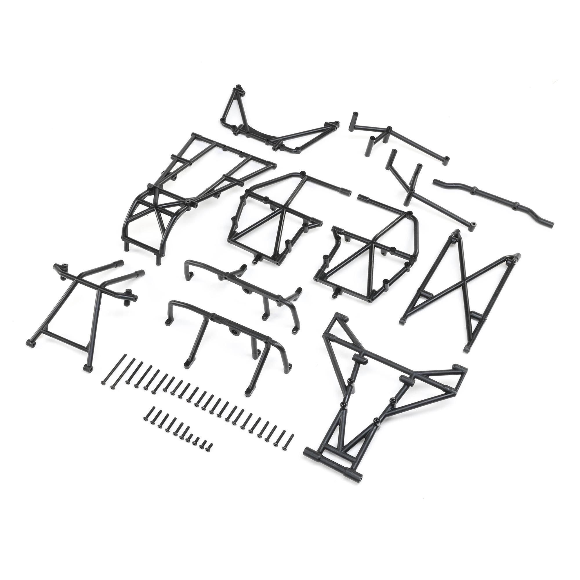 Losi Cage Set Complete, Black: LMT Mega