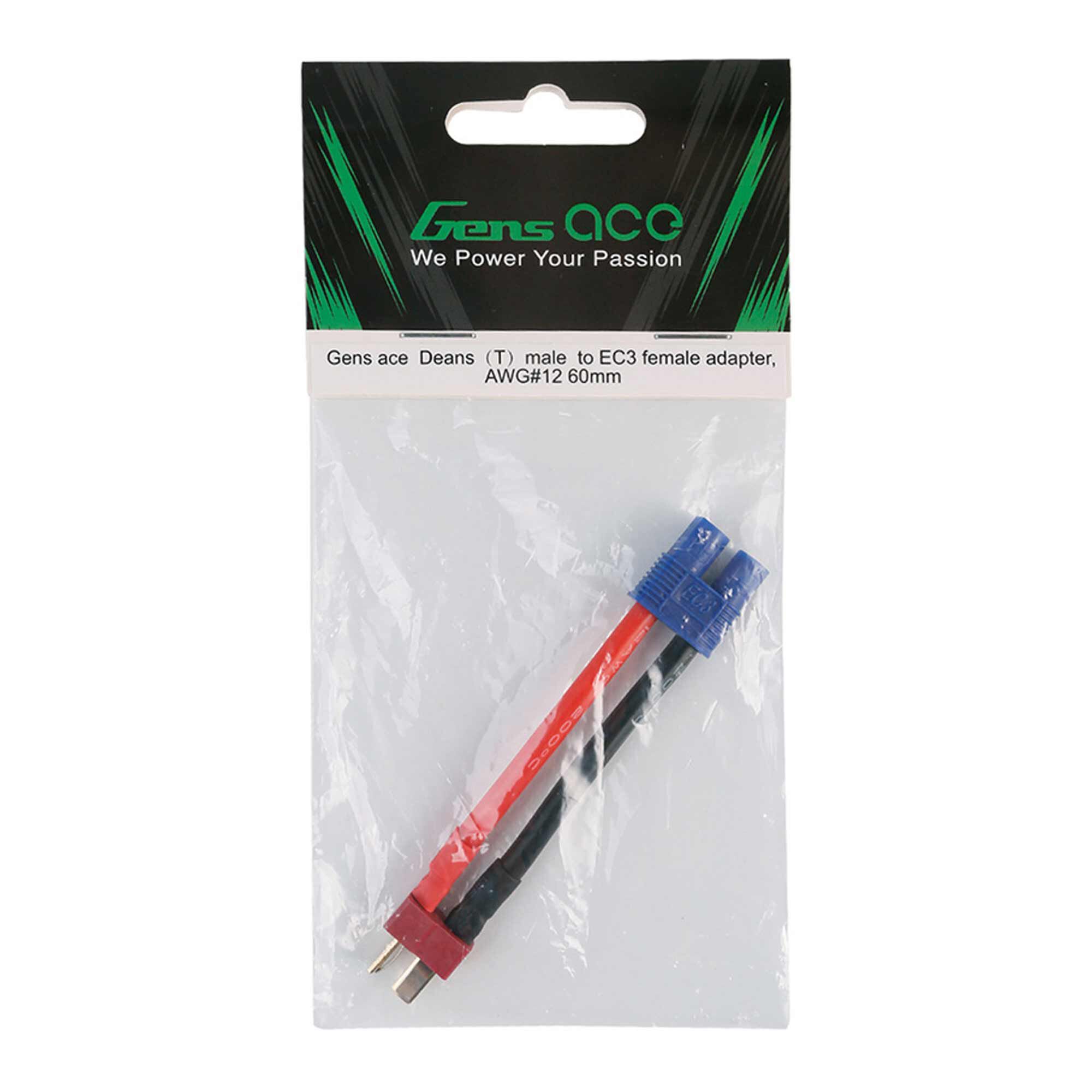 Gens ace Deans Male to EC3 Female Adapter Cable