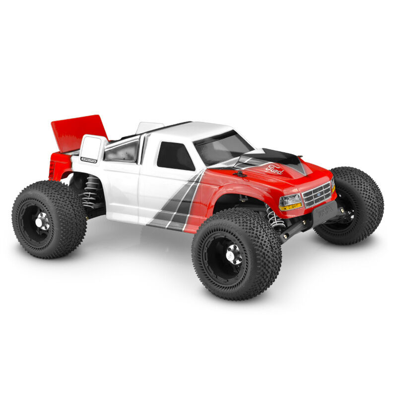 JConcepts, Inc. 1/10 1993 Ford F-150 Clear Body with Spoiler: Rustler VXL