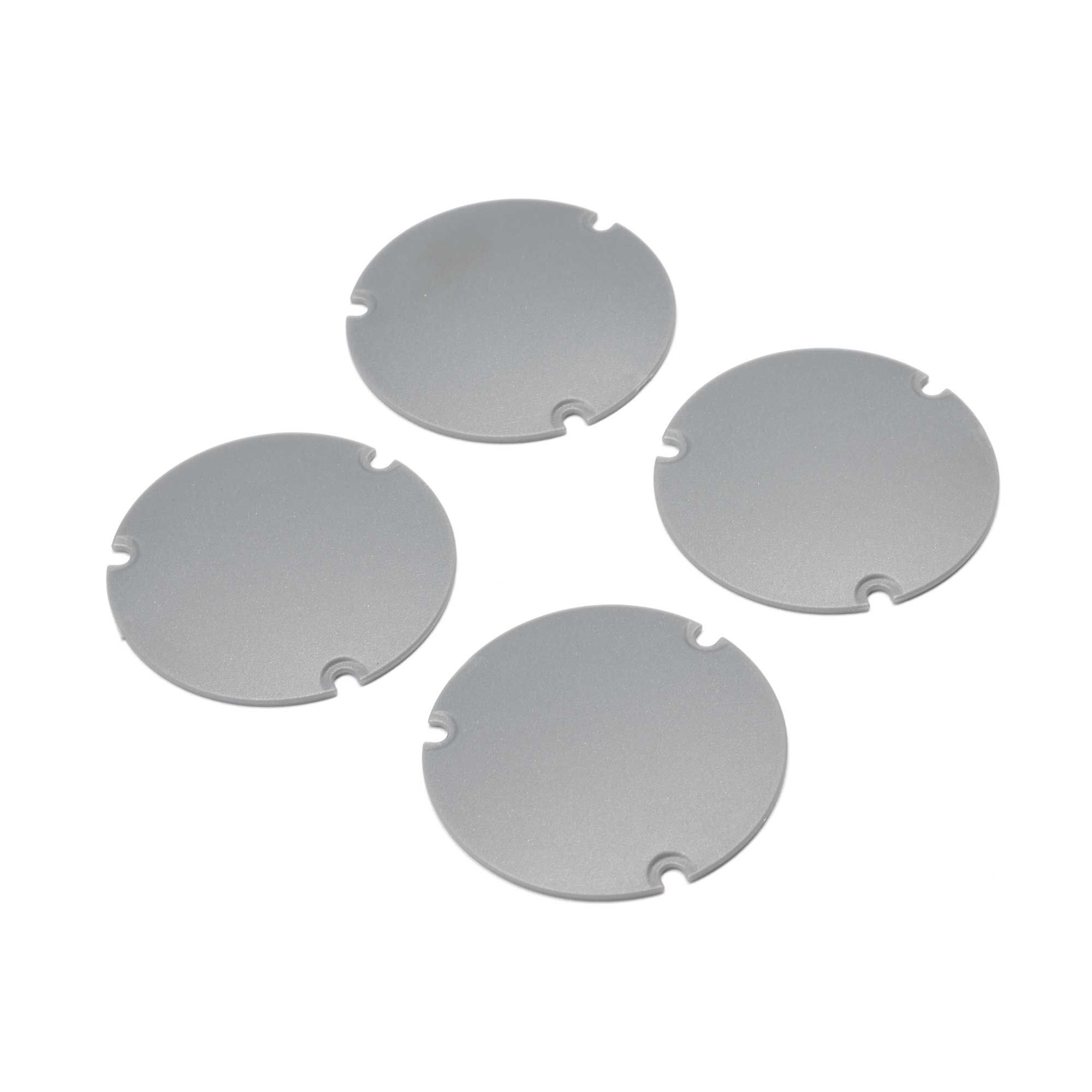 Losi Wheel Cover Set, Silver: 22S Sprint