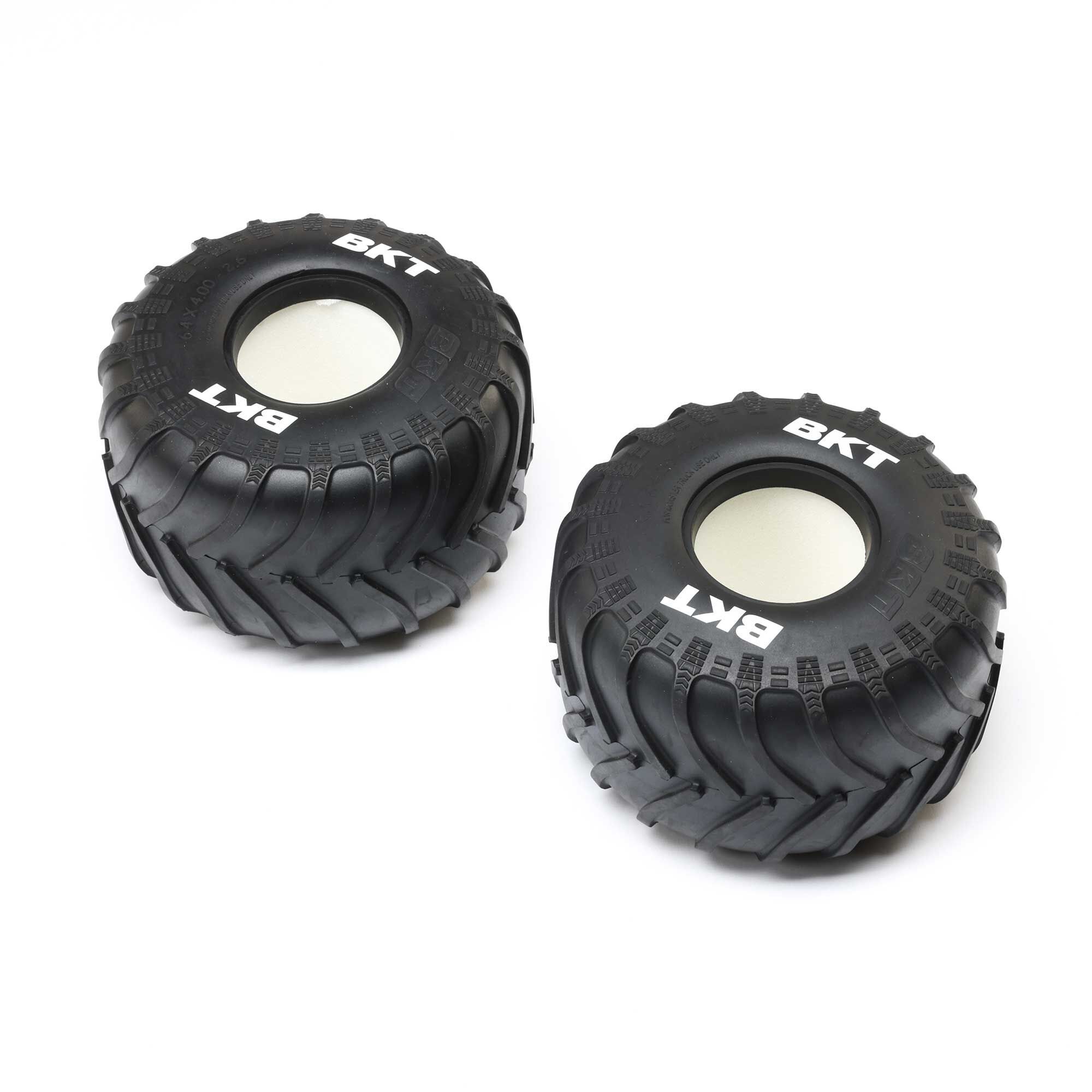 Losi BKT 2.6" Monster Truck Tire with Insert, Soft (2): LMT 2.0