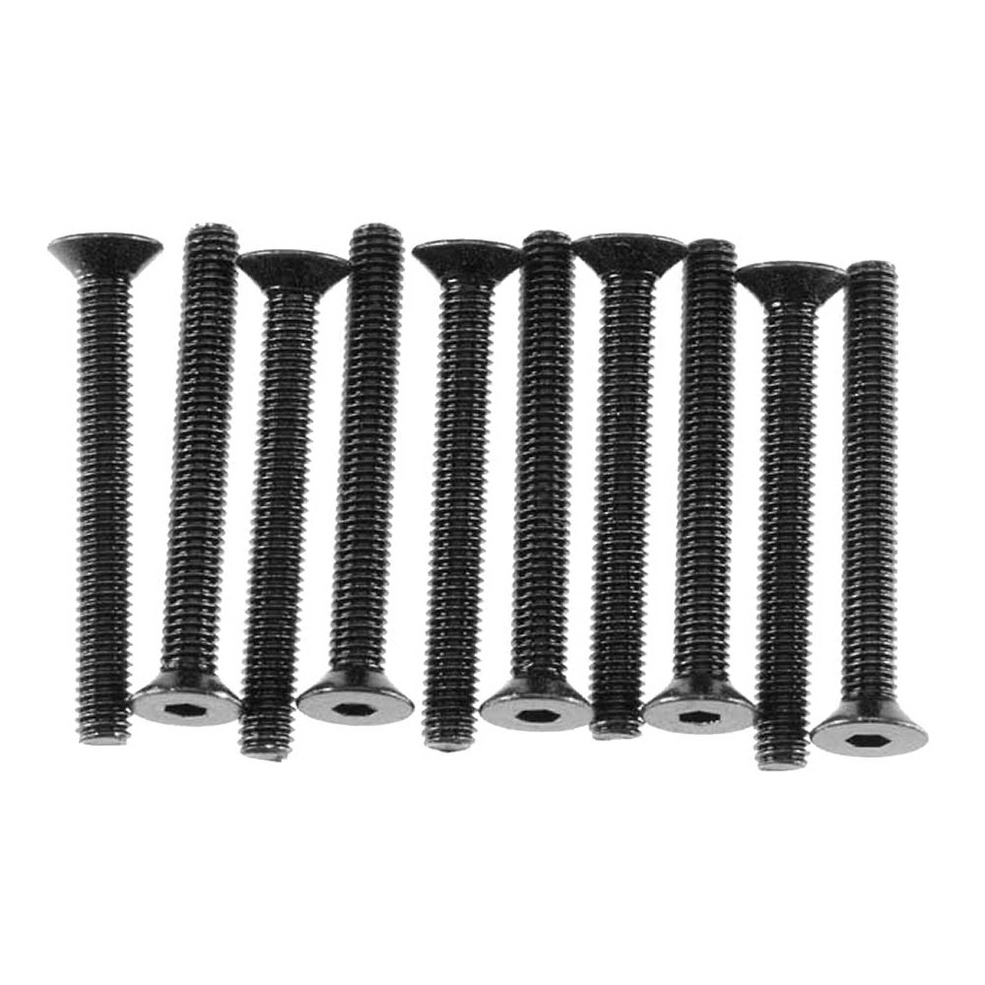 Axial Hex Socket Flat Head M3x25mm Black Oxide (10)