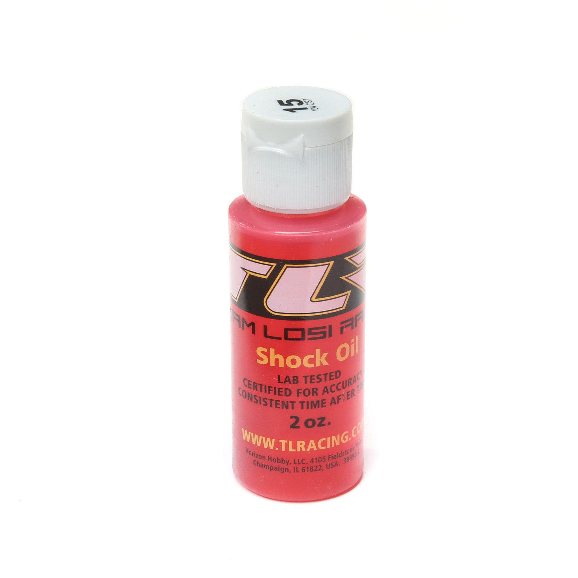 Team Losi Racing Silicone Shock Oil, 15WT, 104CST, 2oz