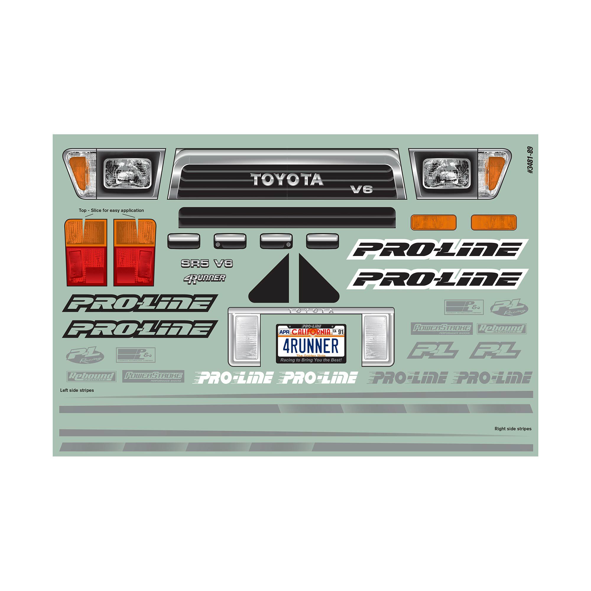 Pro-Line Racing 1/10 1991 Toyota 4Runner Clear Body 12.3" (313mm) Wheelbase Crawlers