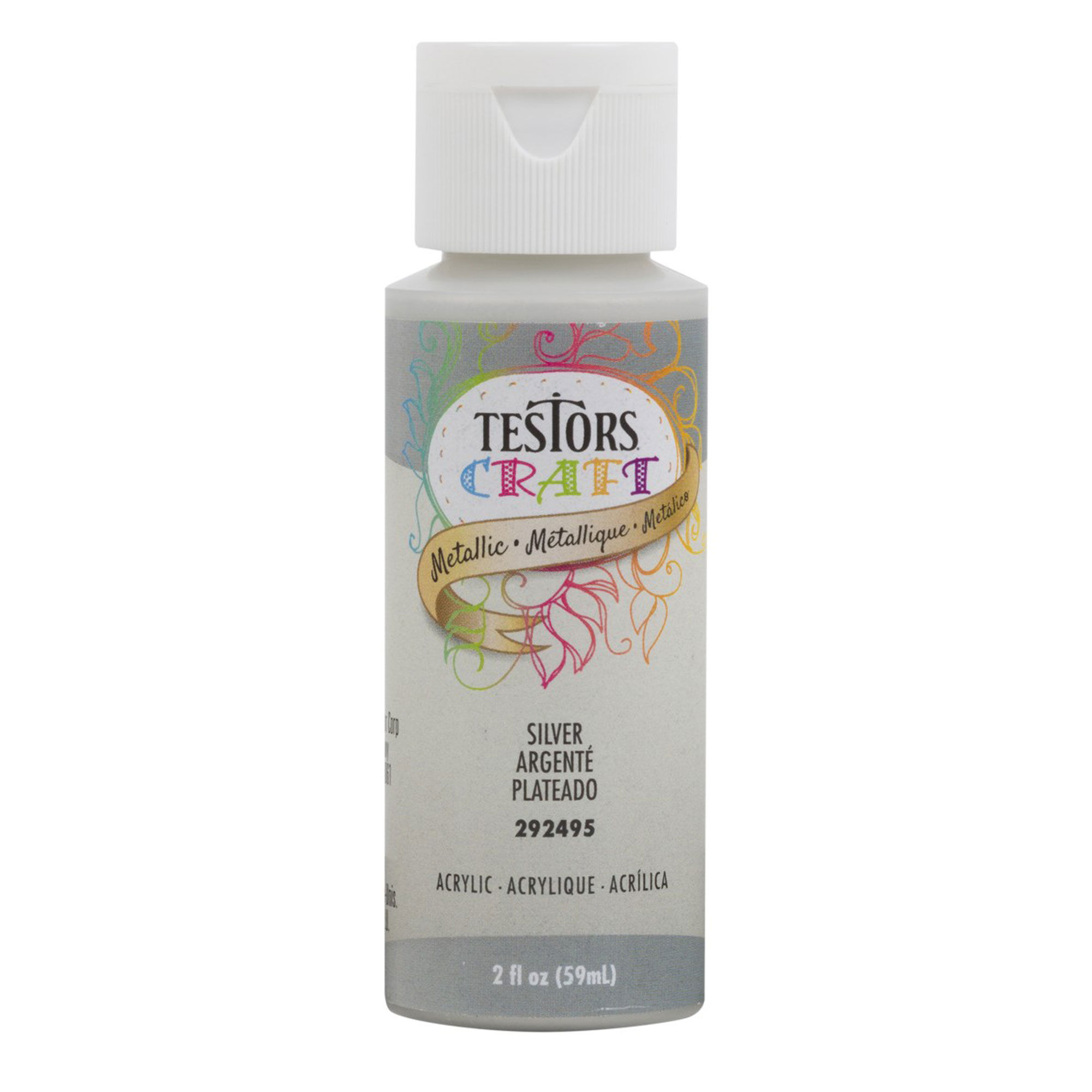 Testor Corp. Testors 2oz Acrylic Craft Paint, Satin Metallic