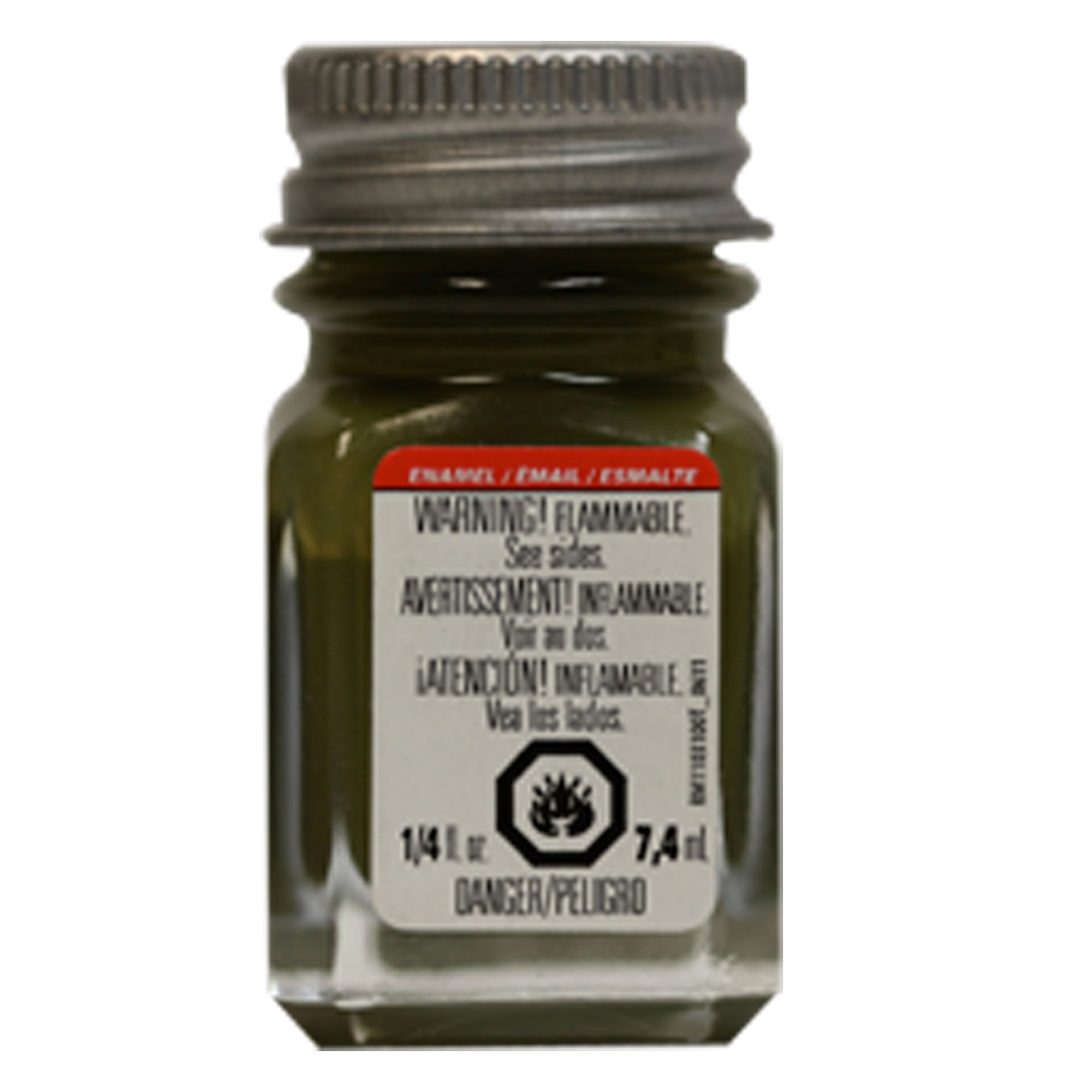 Testor Corp. Enamel 1/4 oz Flat Army Olive