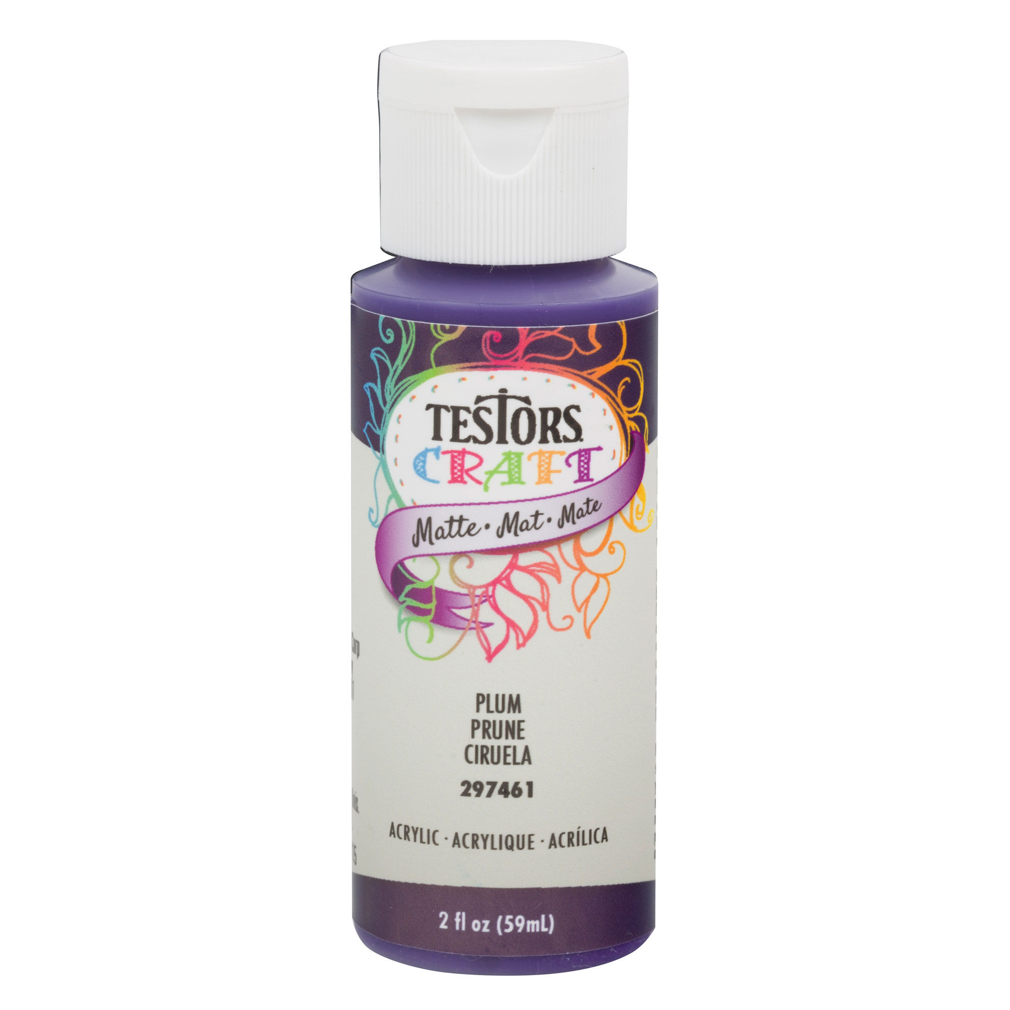 Testor Corp. Testors 2oz Acrylic Craft Paint, Satin Plum