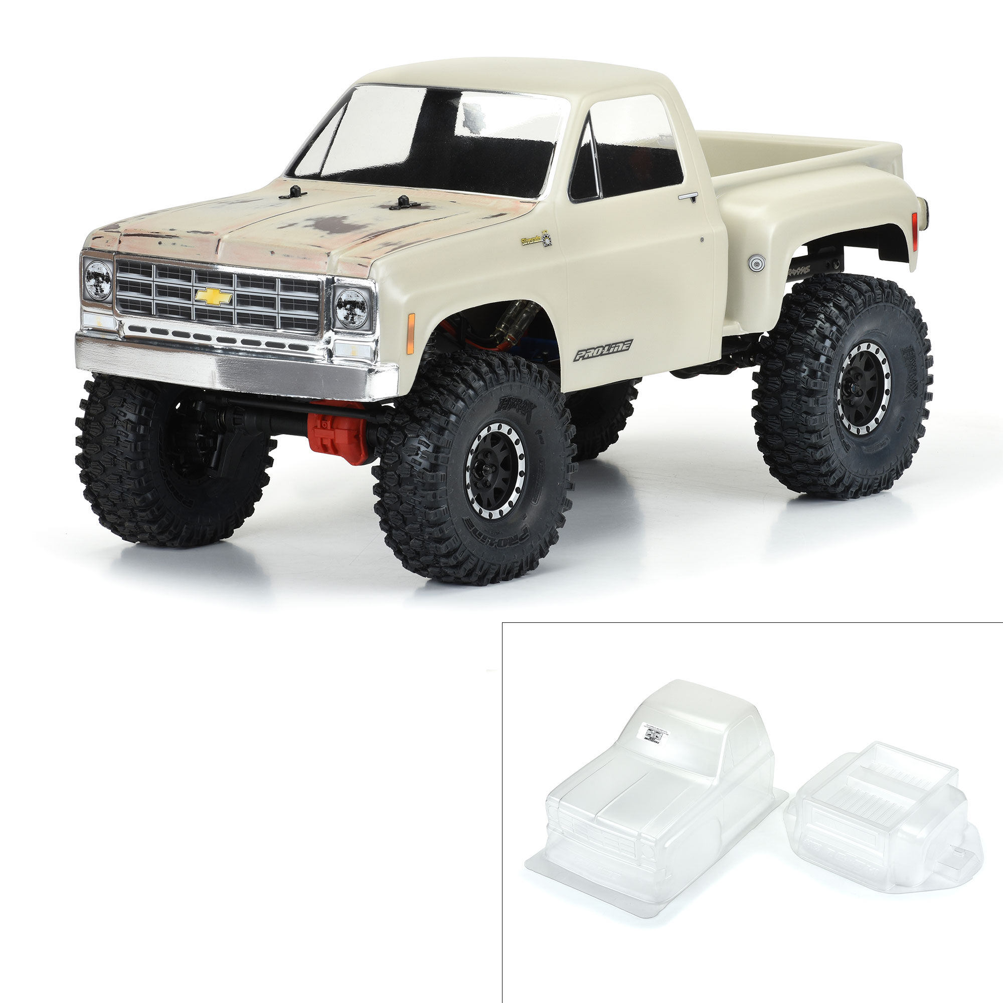 Pro-Line Racing 1/10 1978 Chevy K-10 Clear Body 12.3" (313mm) Wheelbase Crawlers