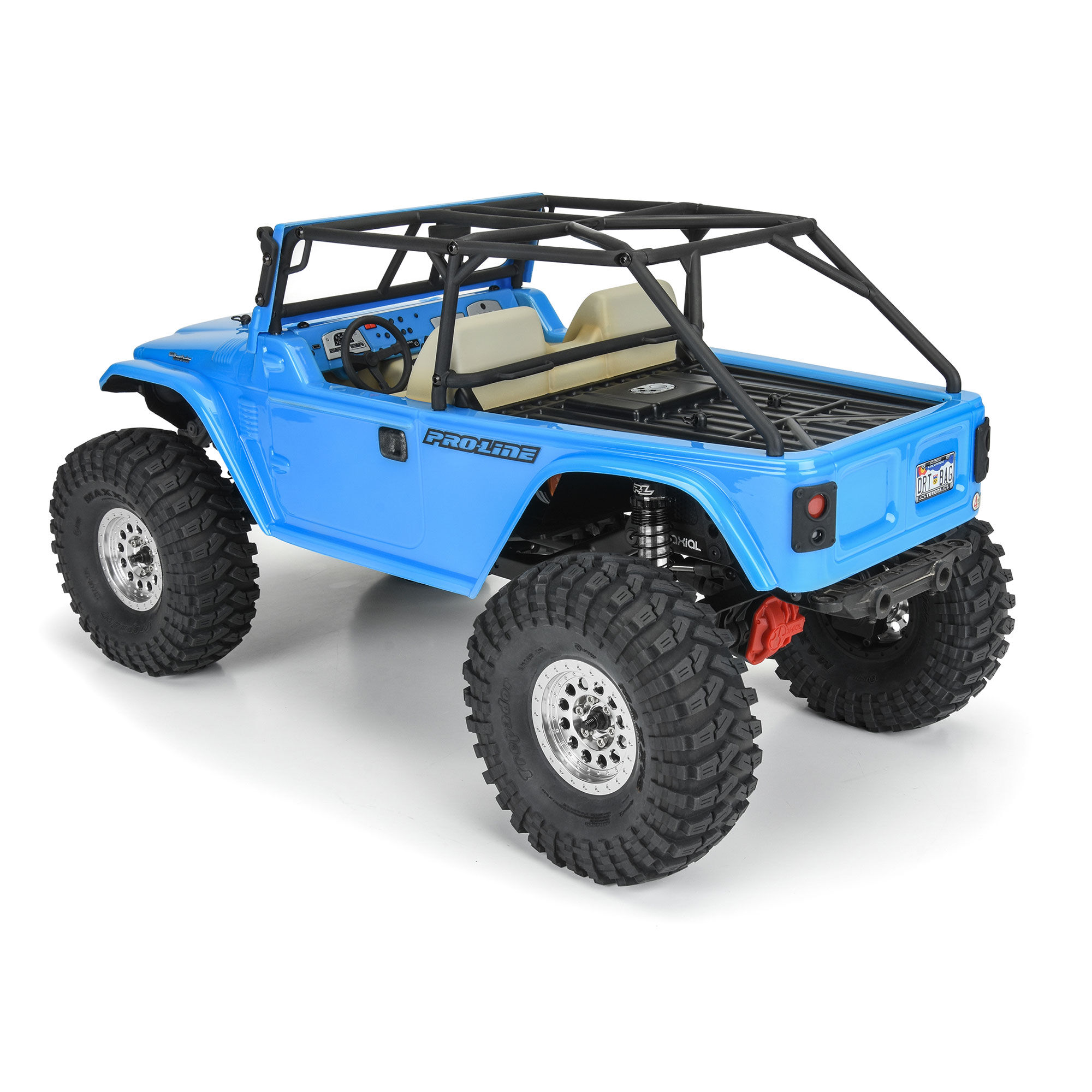 Pro-Line Racing 1/10 1979 Toyota Land Cruiser FJ40 Clear Body/Cage 12.3" WB Crawlers