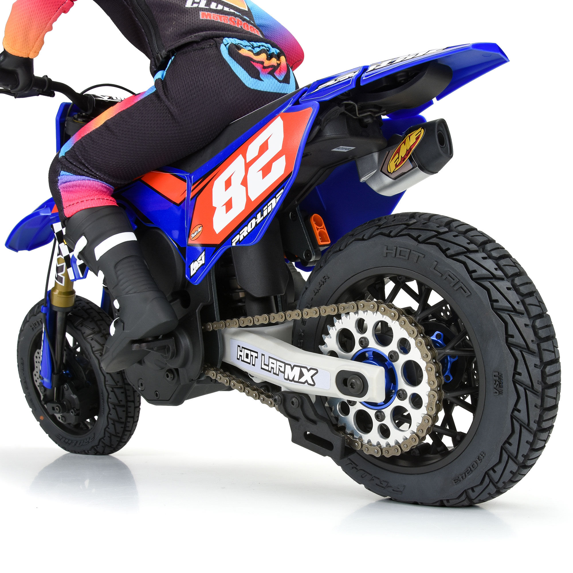 Pro-Line Racing 1/4 Supermoto Rear Wheel Black: Promoto-MX/SM