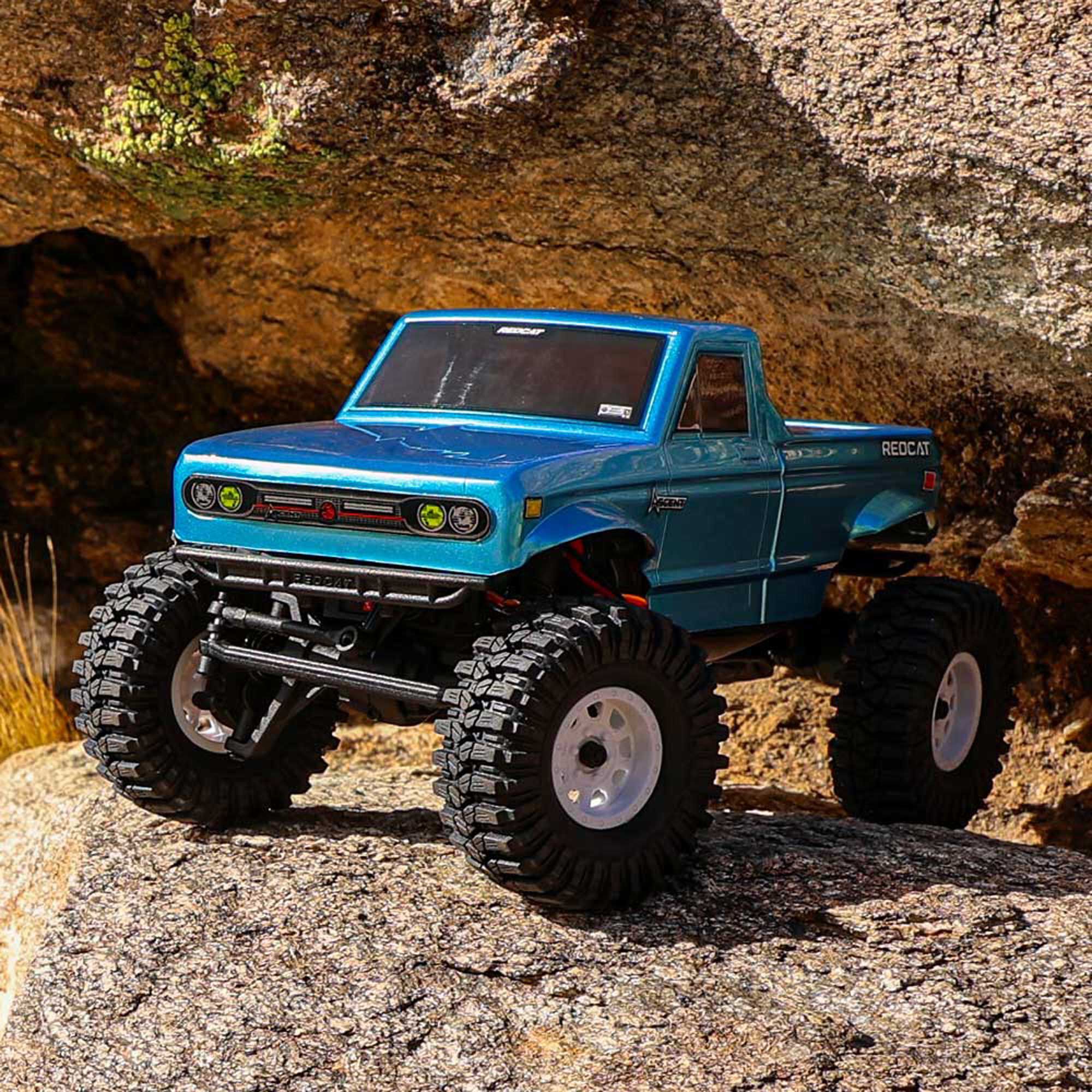 Redcat Racing 1/18 Ascent-18 4x4 Brushed Electric Rock Crawler RTR, Blue