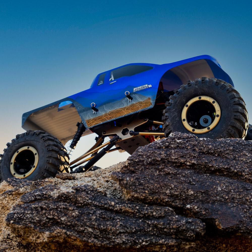 Redcat Racing 1/10 Everest-10 4WD Rock Crawler Brushed RTR, Blue/Black