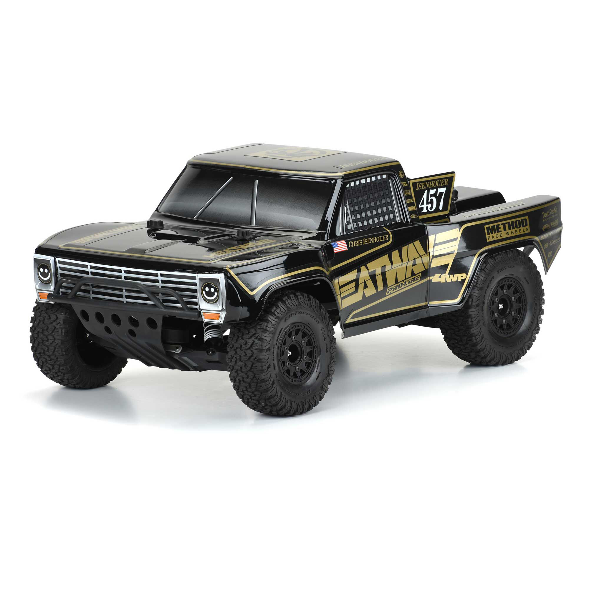 Pro-Line Racing 1/10 Pre-Cut 1967 Ford F-100 Heat Wave Black Body: Short Course