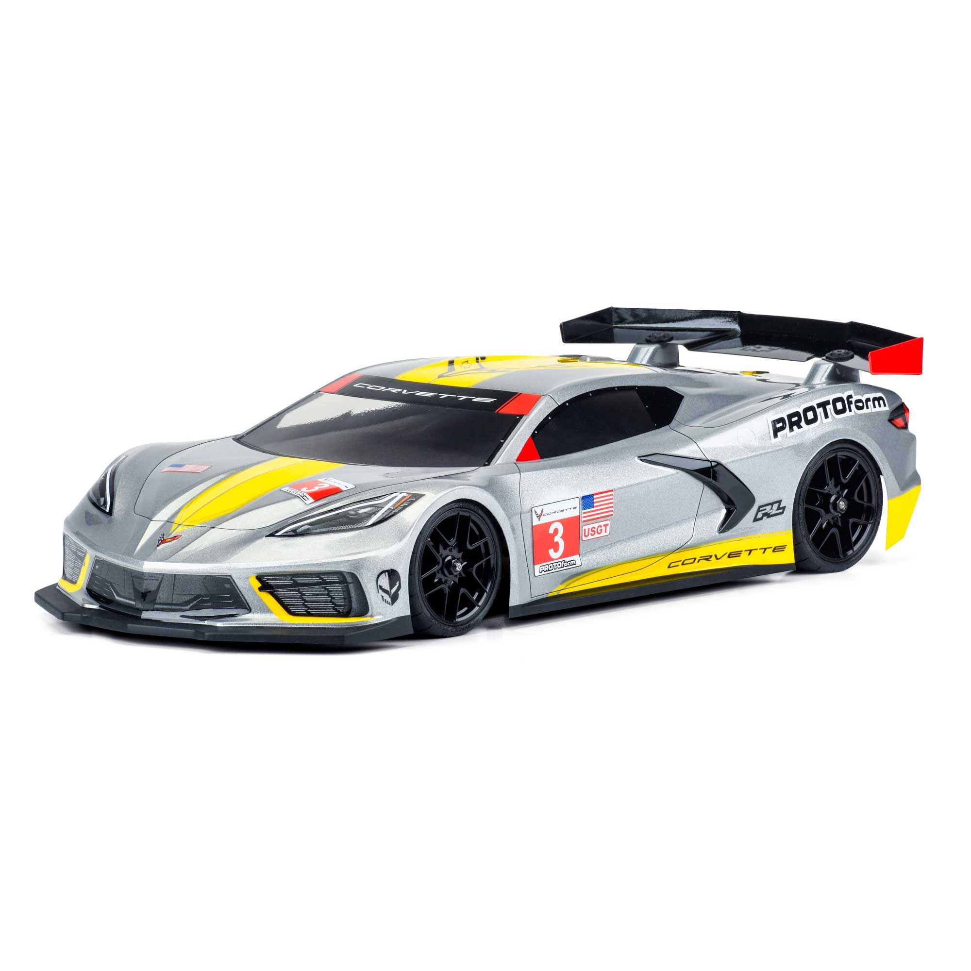 PROTOform 1/10 Chevrolet Corvette C8 Clear Body: 190mm Touring Car