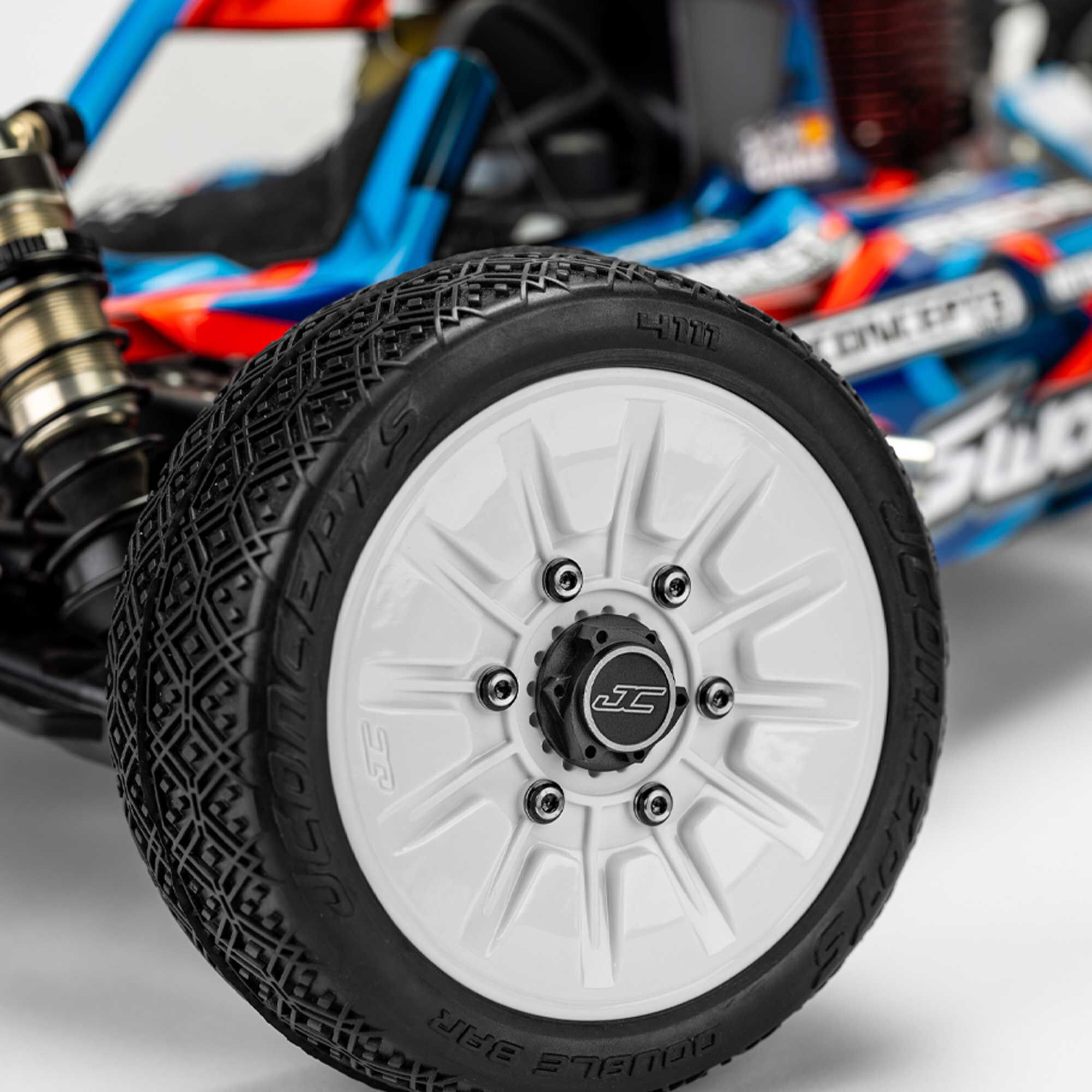 JConcepts, Inc. Aluminum "Clutch" Punisher 17mm Wheel Nuts, Blue (4)