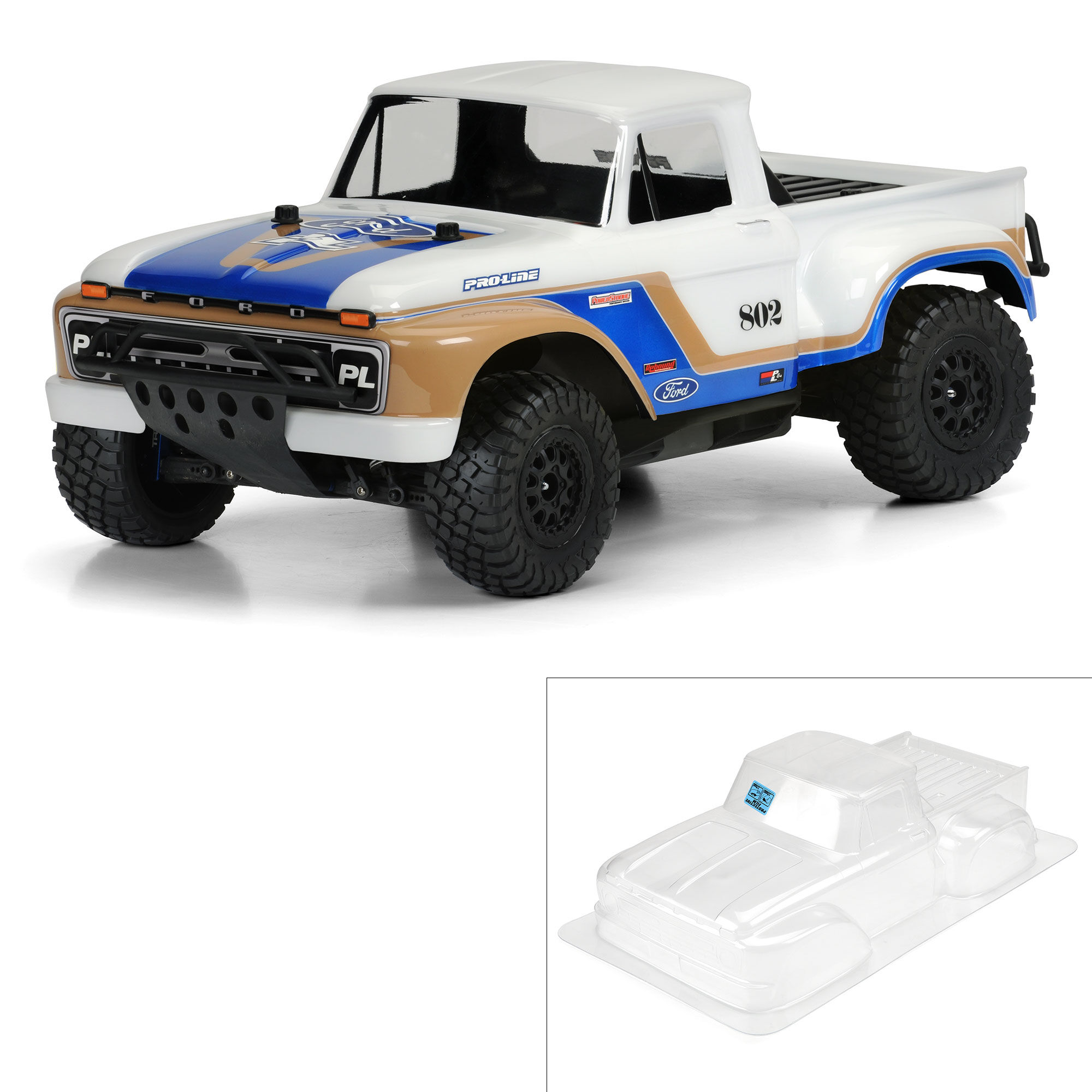 Pro-Line Racing 1/10 1966 Ford F-100 Clear Body: Short Course